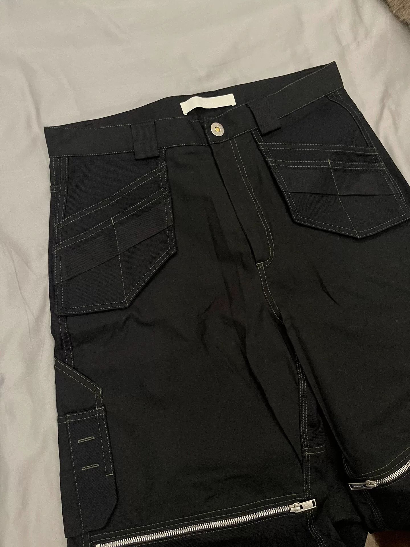 Dion Lee black cargo pants with zipper pockets Size US 30 / EU 46 - 4 Thumbnail