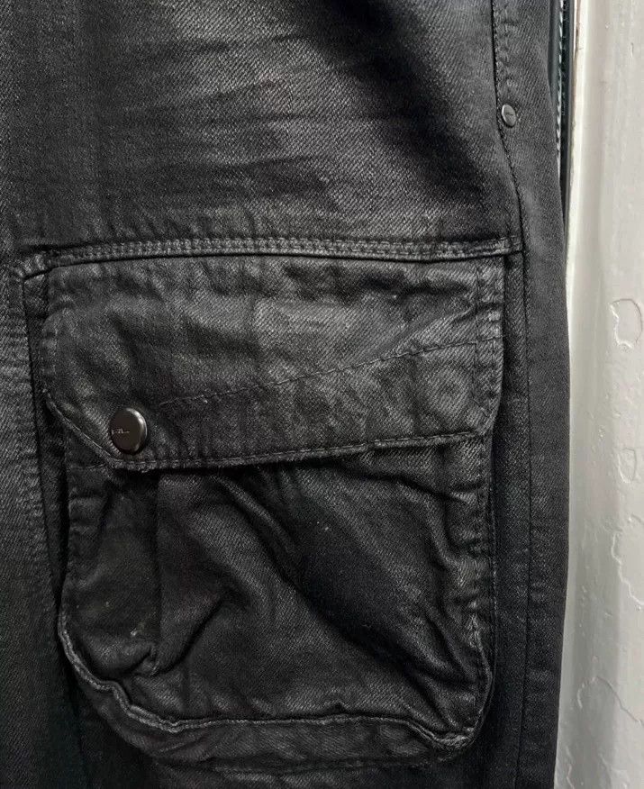 RRL Ralph Lauren paratrooper moto waxed cargo pants black Size US 32 / EU 48 - 4 Thumbnail