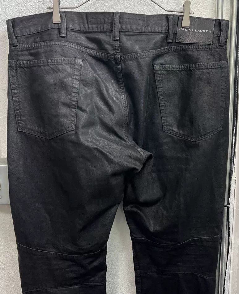 RRL Ralph Lauren paratrooper moto waxed cargo pants black Size US 32 / EU 48 - 5 Thumbnail