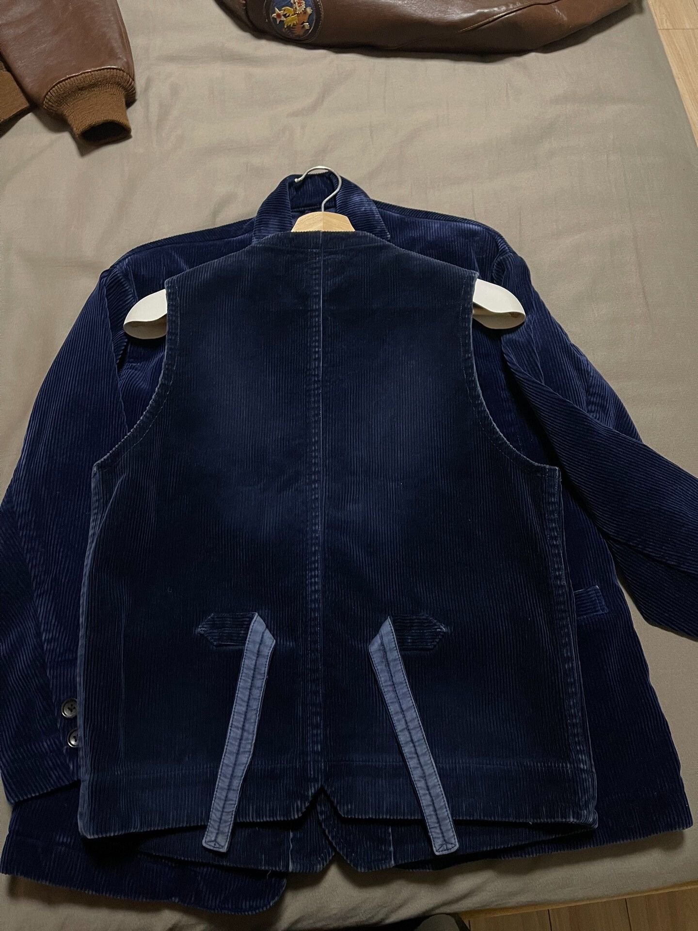 Porter Classic blue corduroy vest with pockets Size US M / EU 48-50 / 2 - 2 Thumbnail