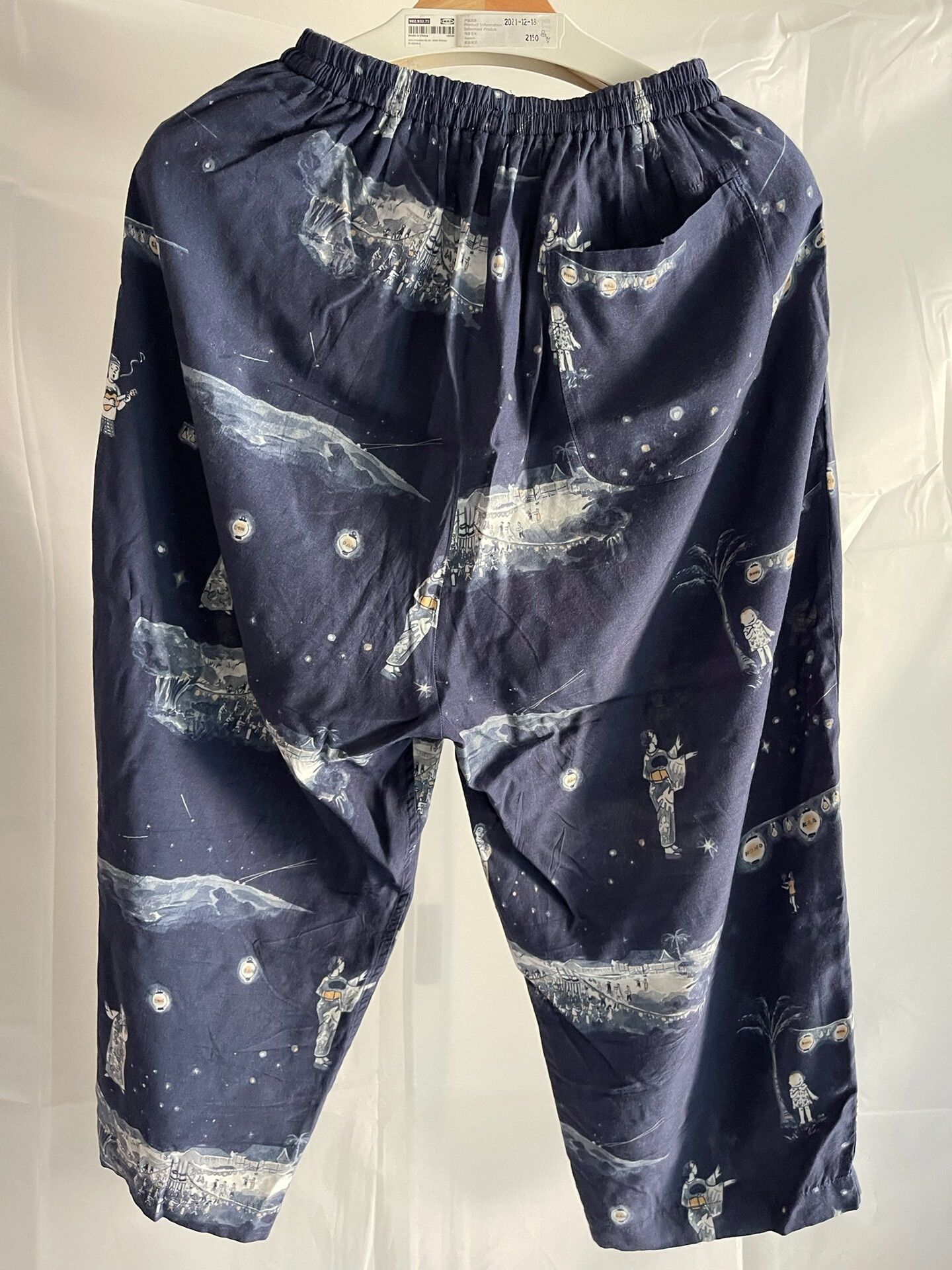 Porter Classic aloha bon dance cropped pants in navy Size 30" / US 8 / IT 44 - 2 Thumbnail