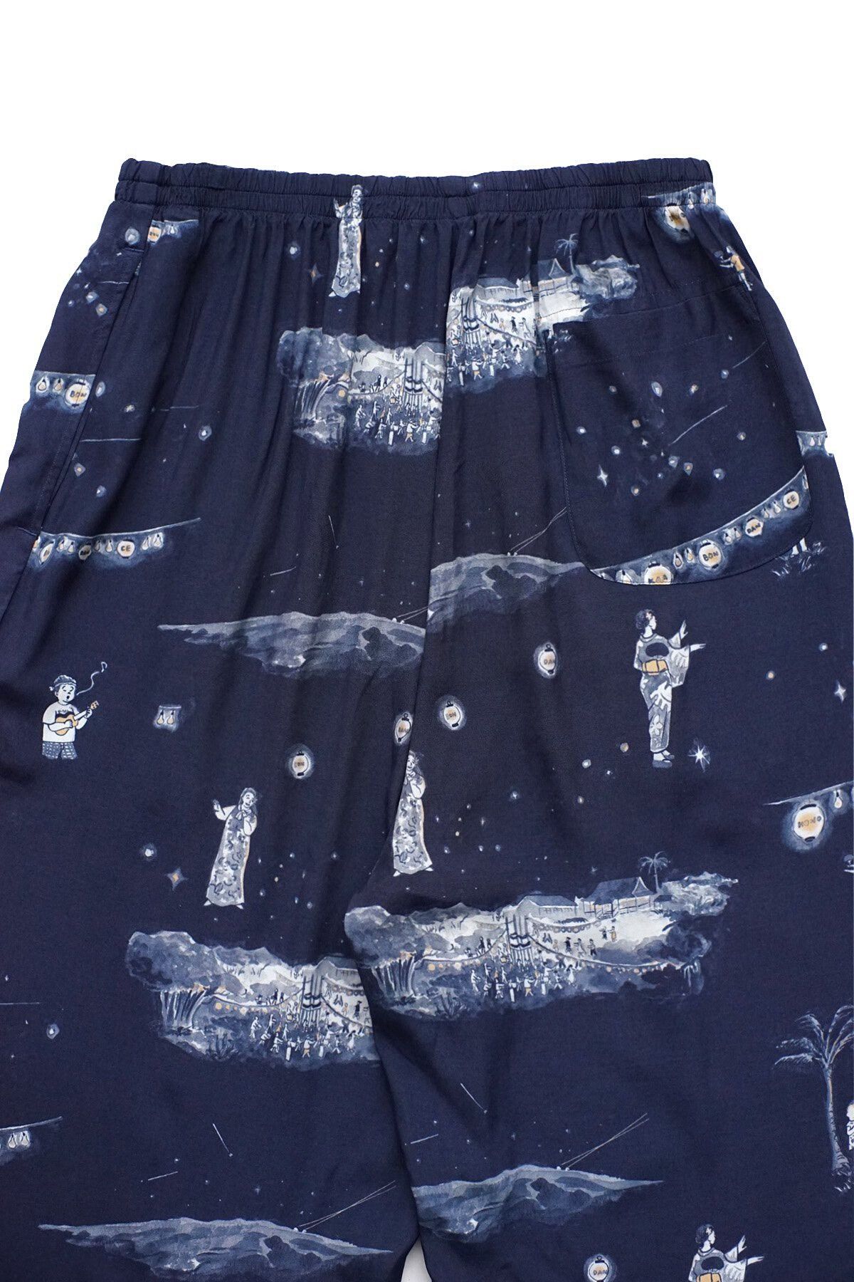 Porter Classic aloha bon dance cropped pants in navy Size 30" / US 8 / IT 44 - 6 Thumbnail