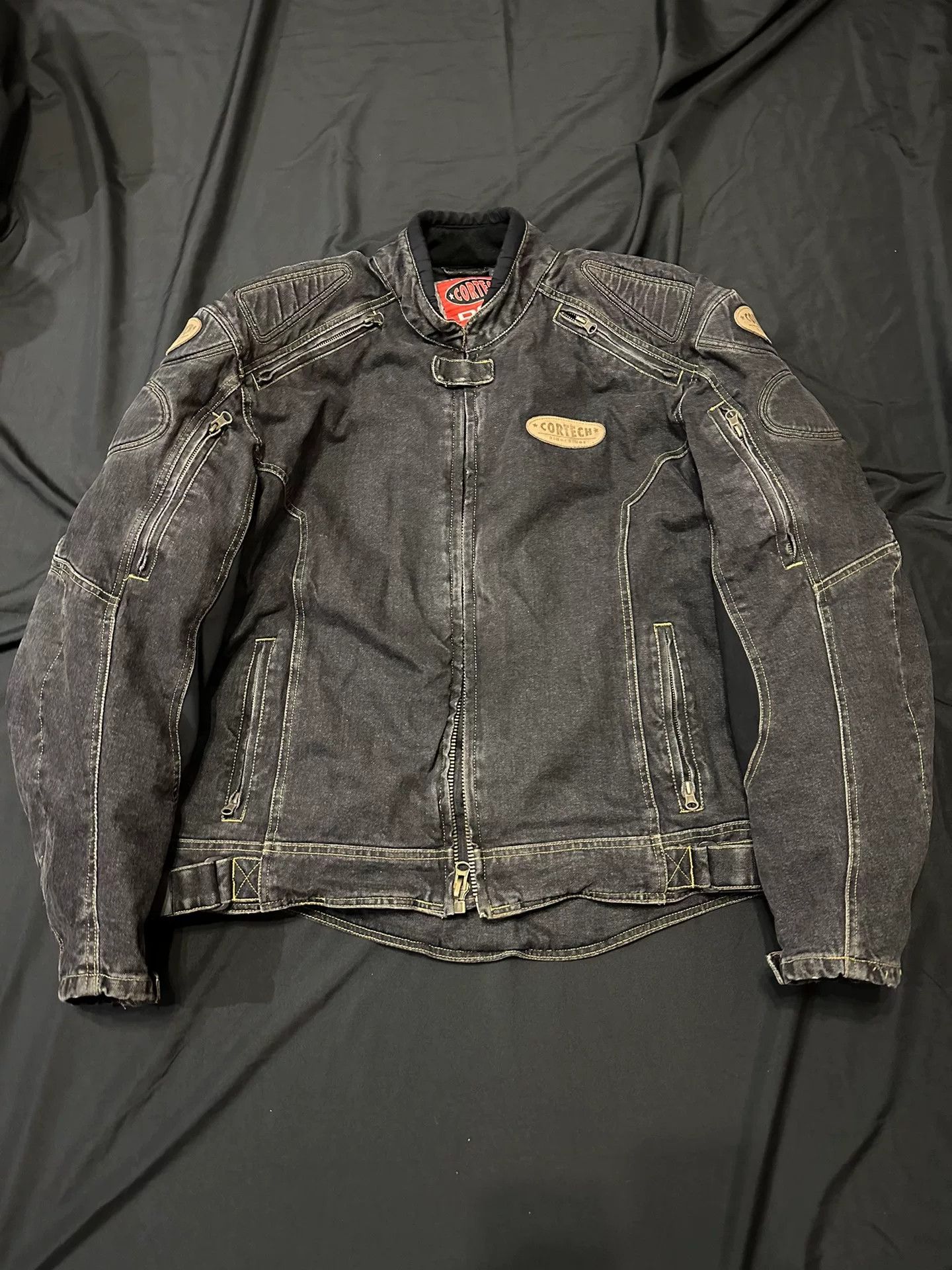 Vintage vintage cortech motorcycle denim jacket Size US L / EU 52-54 / 3 - 2 Thumbnail