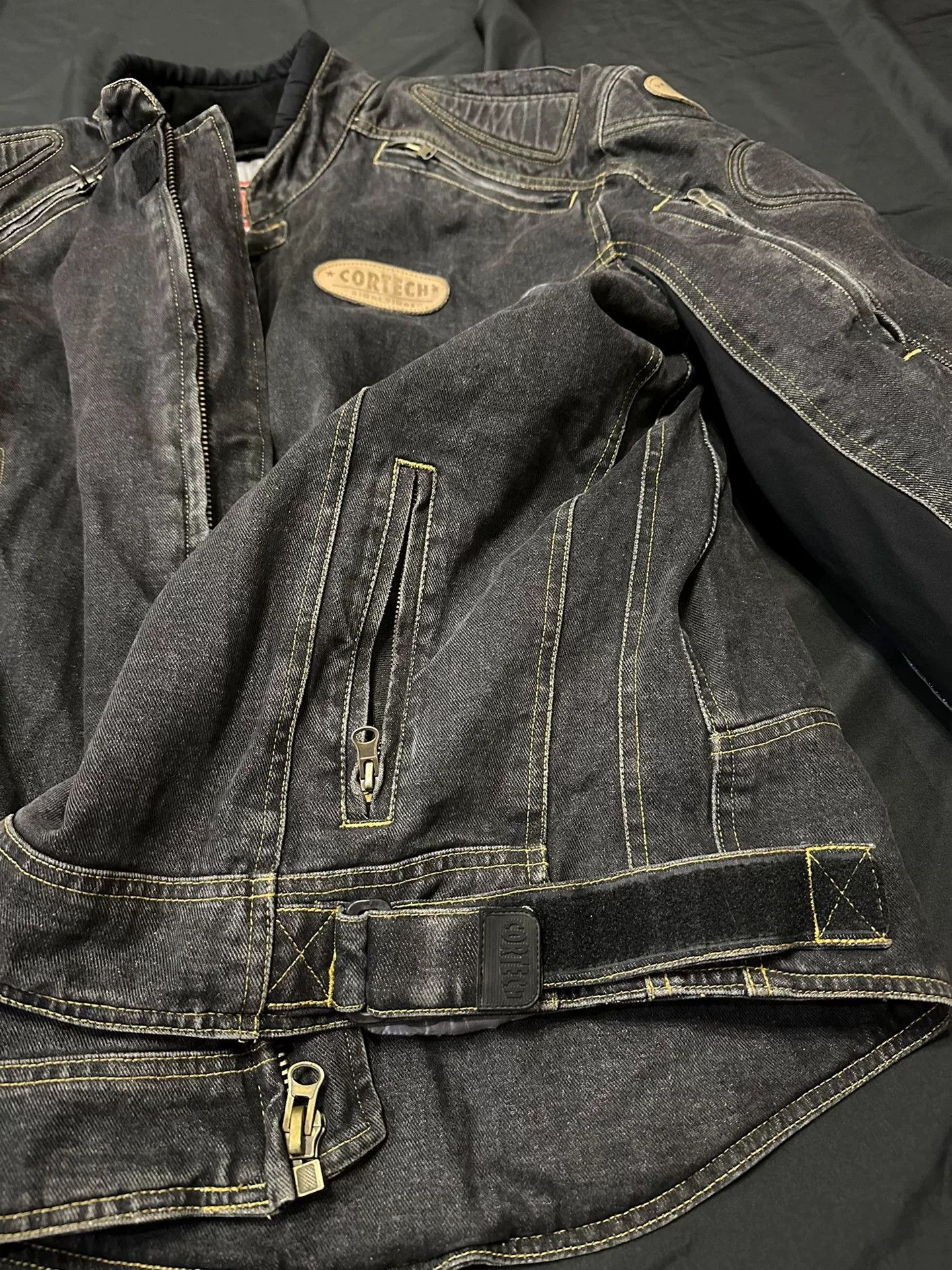 Vintage vintage cortech motorcycle denim jacket Size US L / EU 52-54 / 3 - 6 Thumbnail