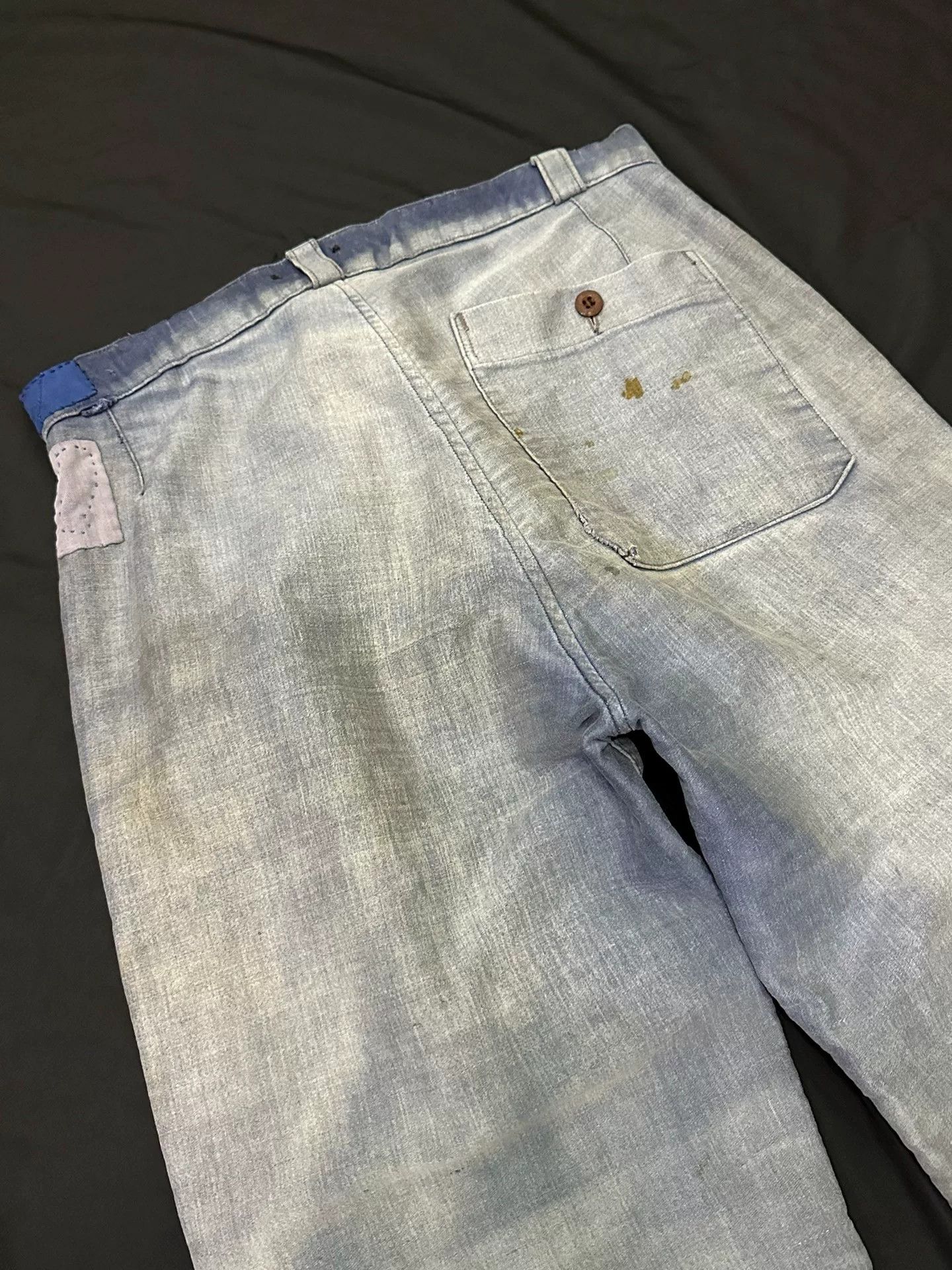 Vintage vintage french workwear denim pants Size US 32 / EU 48 - 9 Thumbnail