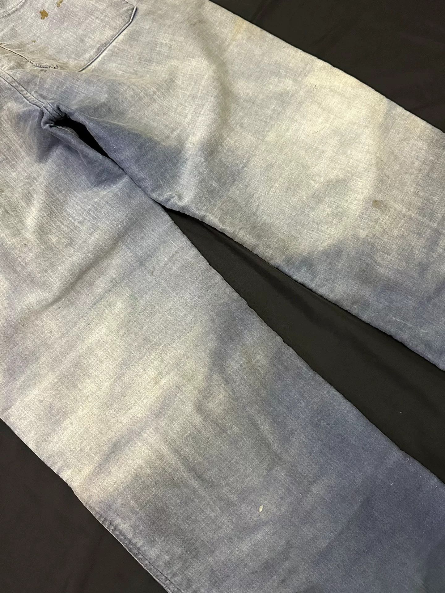 Vintage vintage french workwear denim pants Size US 32 / EU 48 - 8 Thumbnail