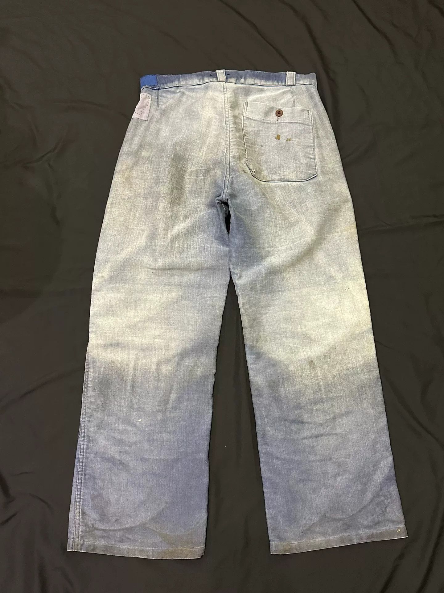 Vintage vintage french workwear denim pants Size US 32 / EU 48 - 6 Thumbnail