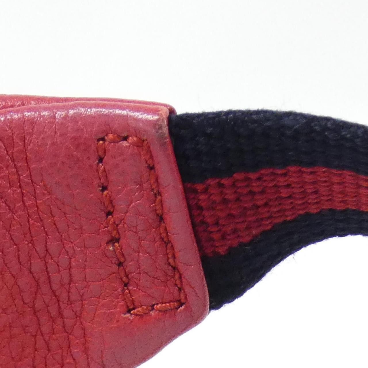 Gucci Gucci Gucci Ophidia Leather Waist Bag Leather Belt Bag 527792 0GDCT DUTY FREE for USA Size ONE SIZE - 8 Thumbnail