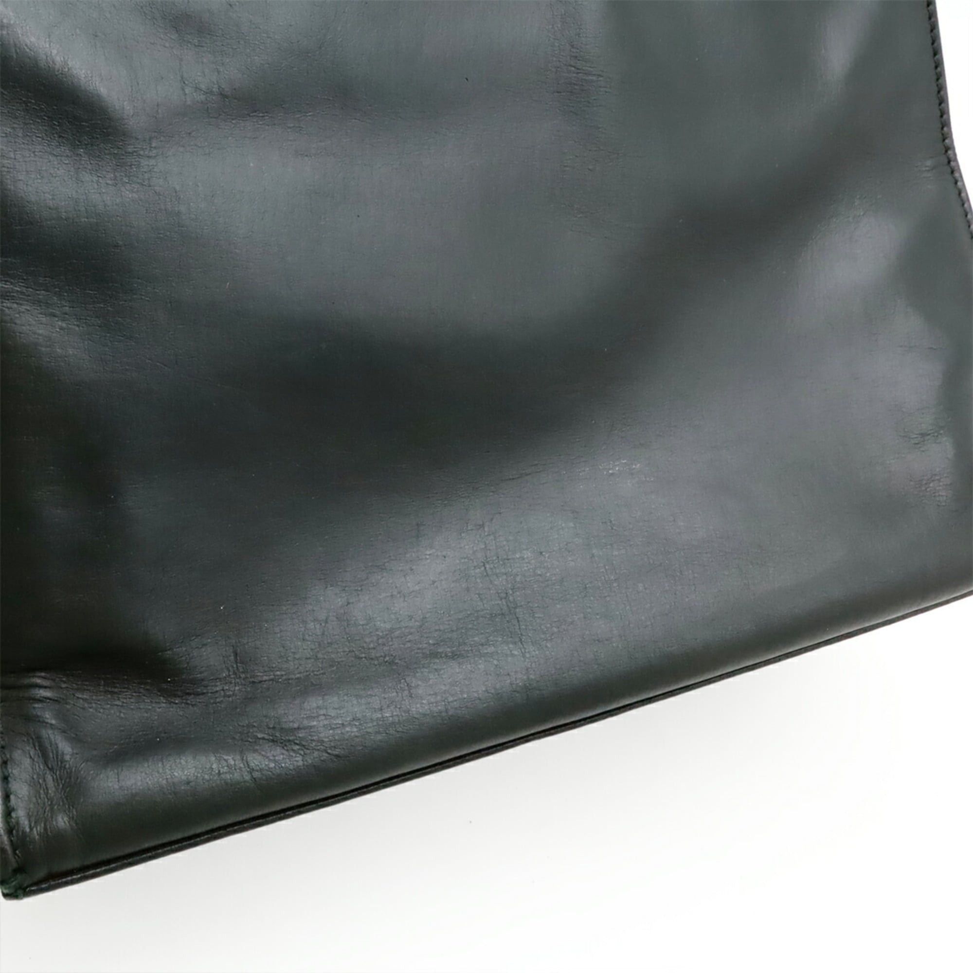 Balenciaga BALENCIAGA Padlock All Afternoon Handbag/Shoulder Bag, Dark Green Leather, Key Missing, 305593 Size ONE SIZE - 8 Thumbnail
