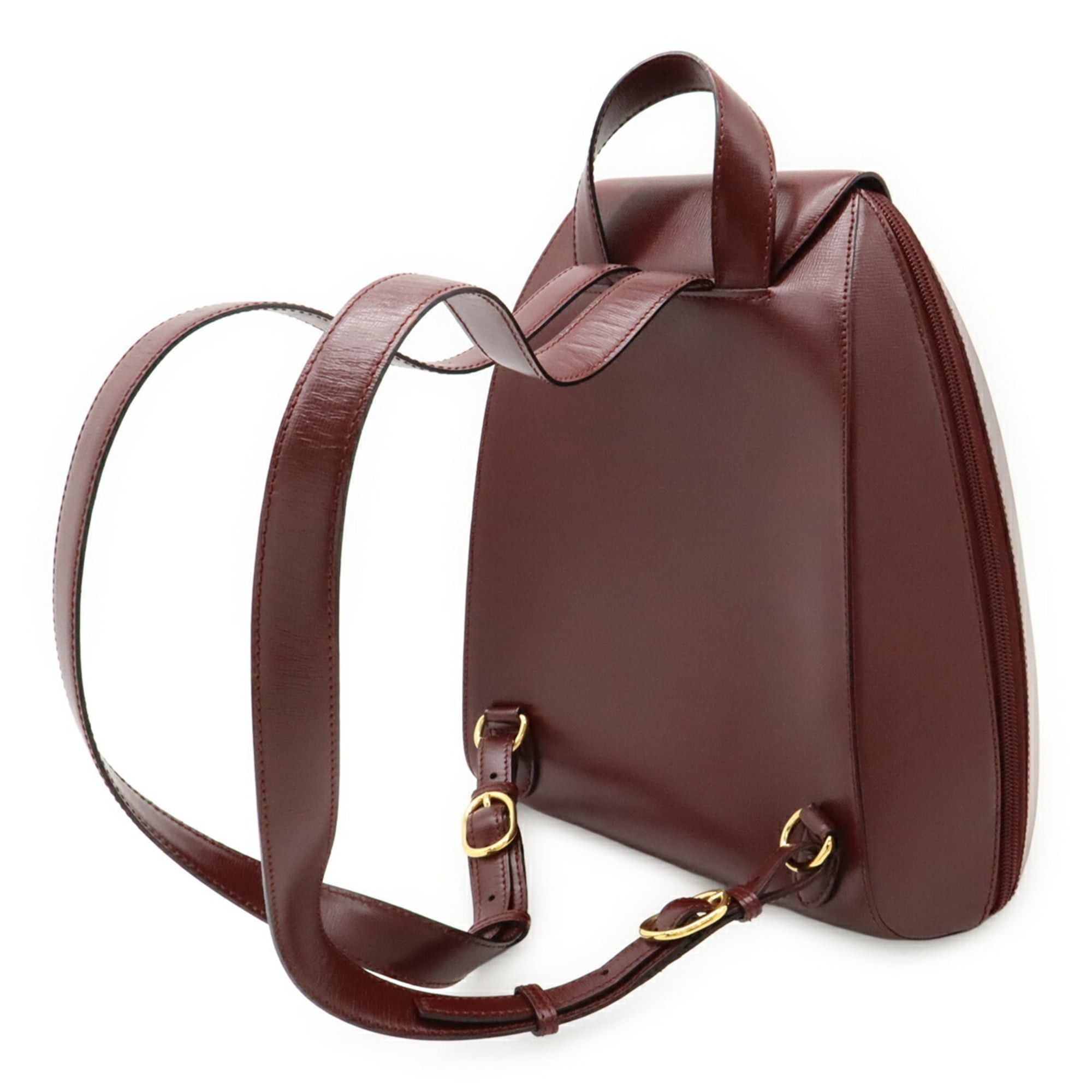 Cartier Cartier Must Backpack, Leather, Bordeaux, L1000215 Size ONE SIZE - 3 Thumbnail