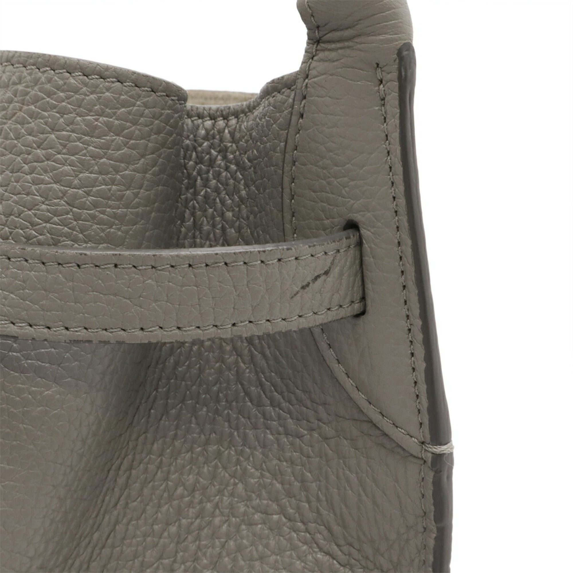 Celine CELINE Big Bag Bucket Small Shoulder Leather Gray 183353 Size ONE SIZE - 6 Thumbnail