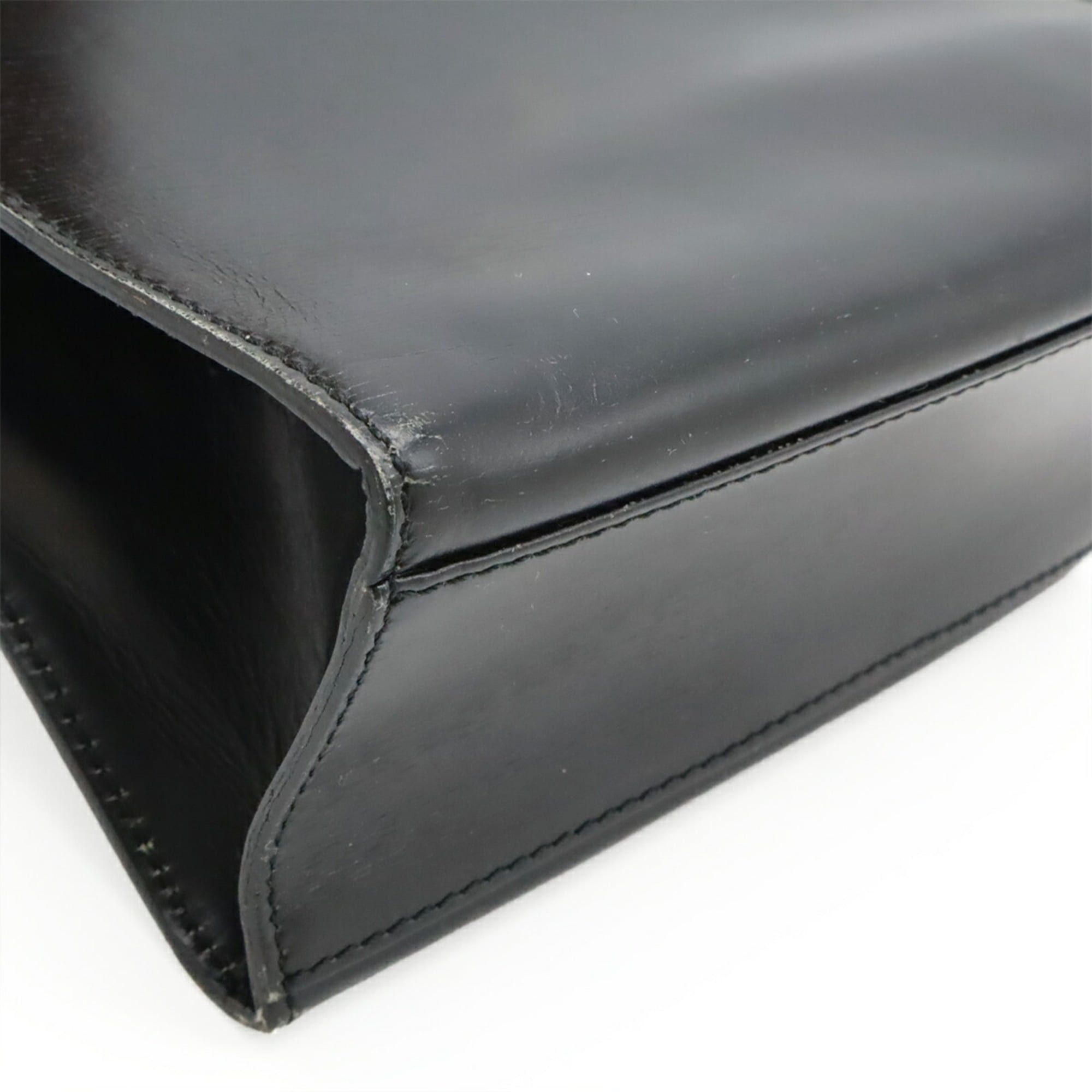 Celine CELINE handbag shoulder bag leather black Size ONE SIZE - 4 Thumbnail