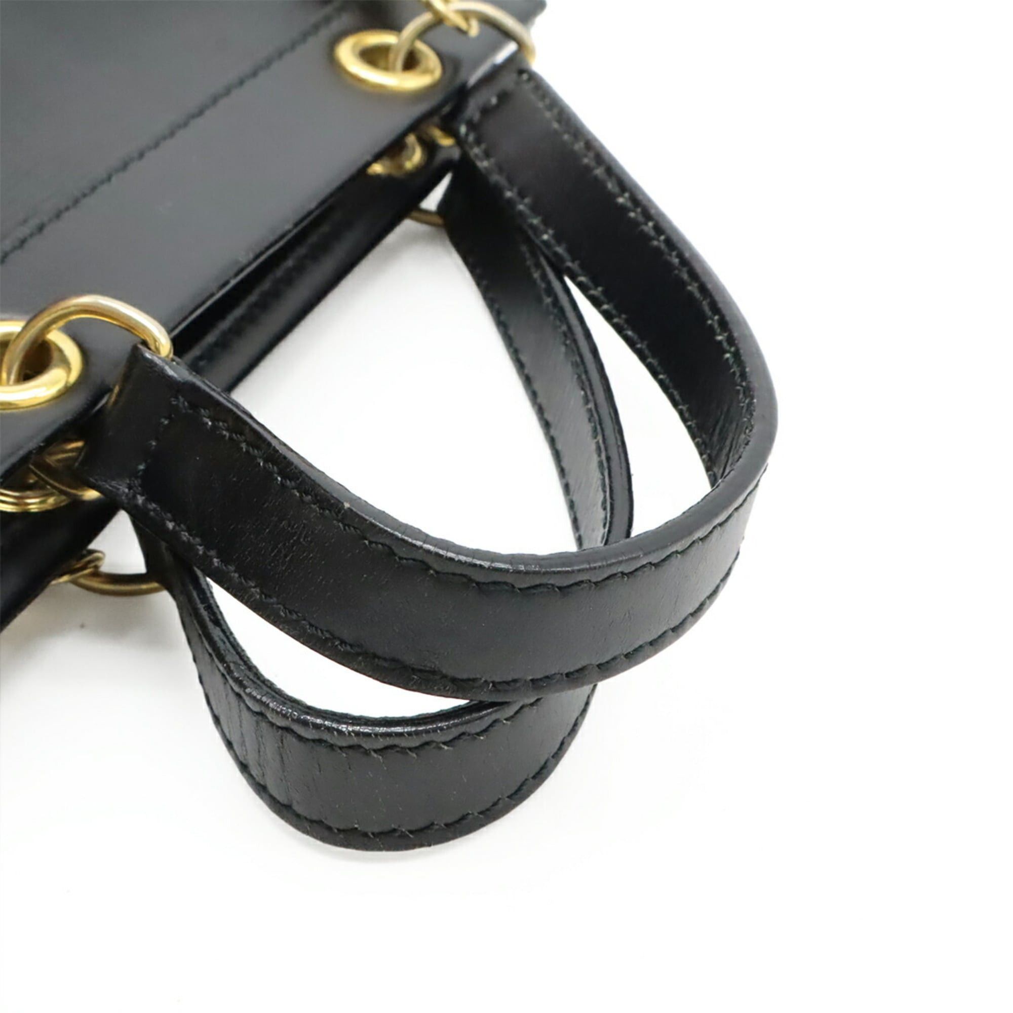 Celine CELINE handbag shoulder bag leather black Size ONE SIZE - 5 Thumbnail
