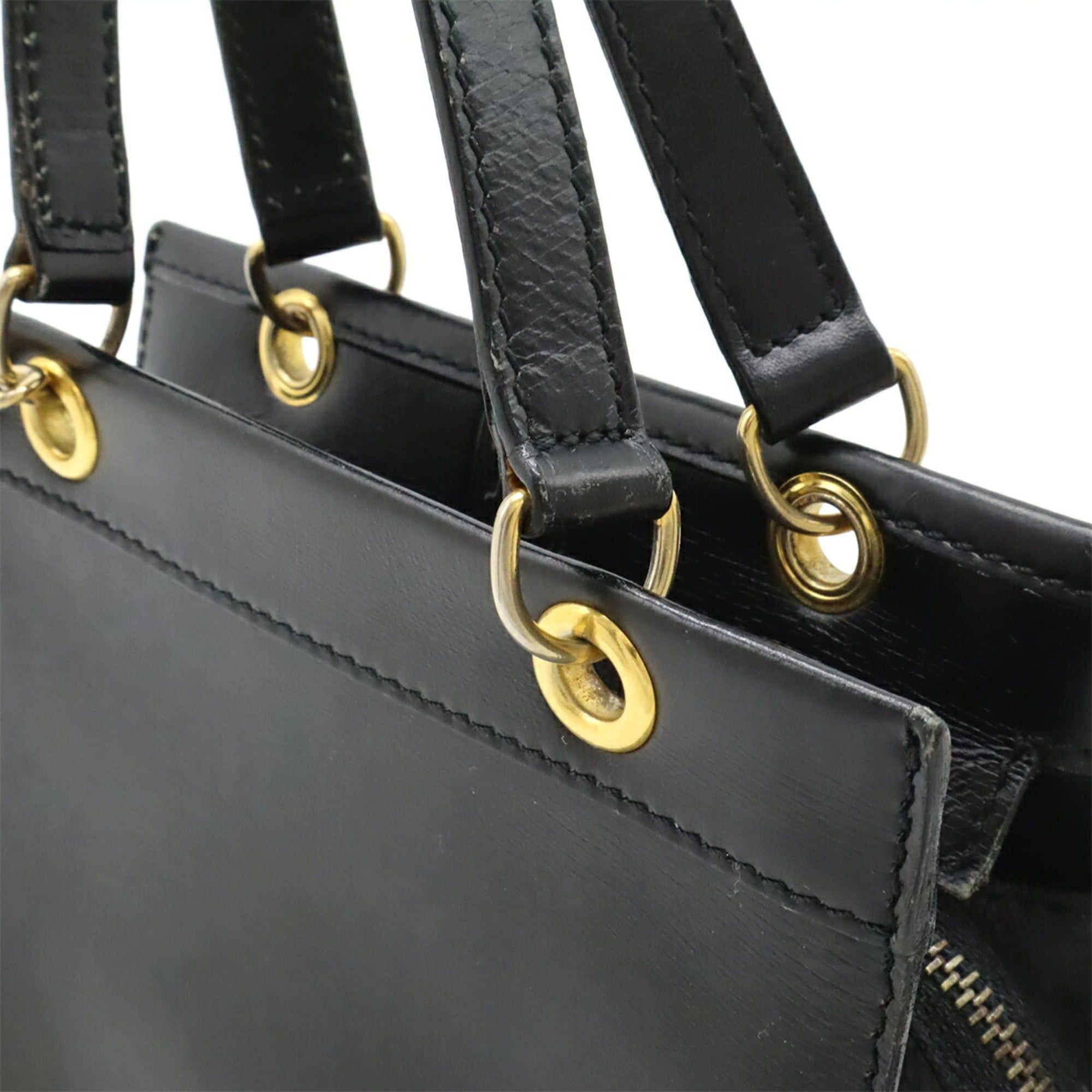 Celine CELINE handbag shoulder bag leather black Size ONE SIZE - 6 Thumbnail