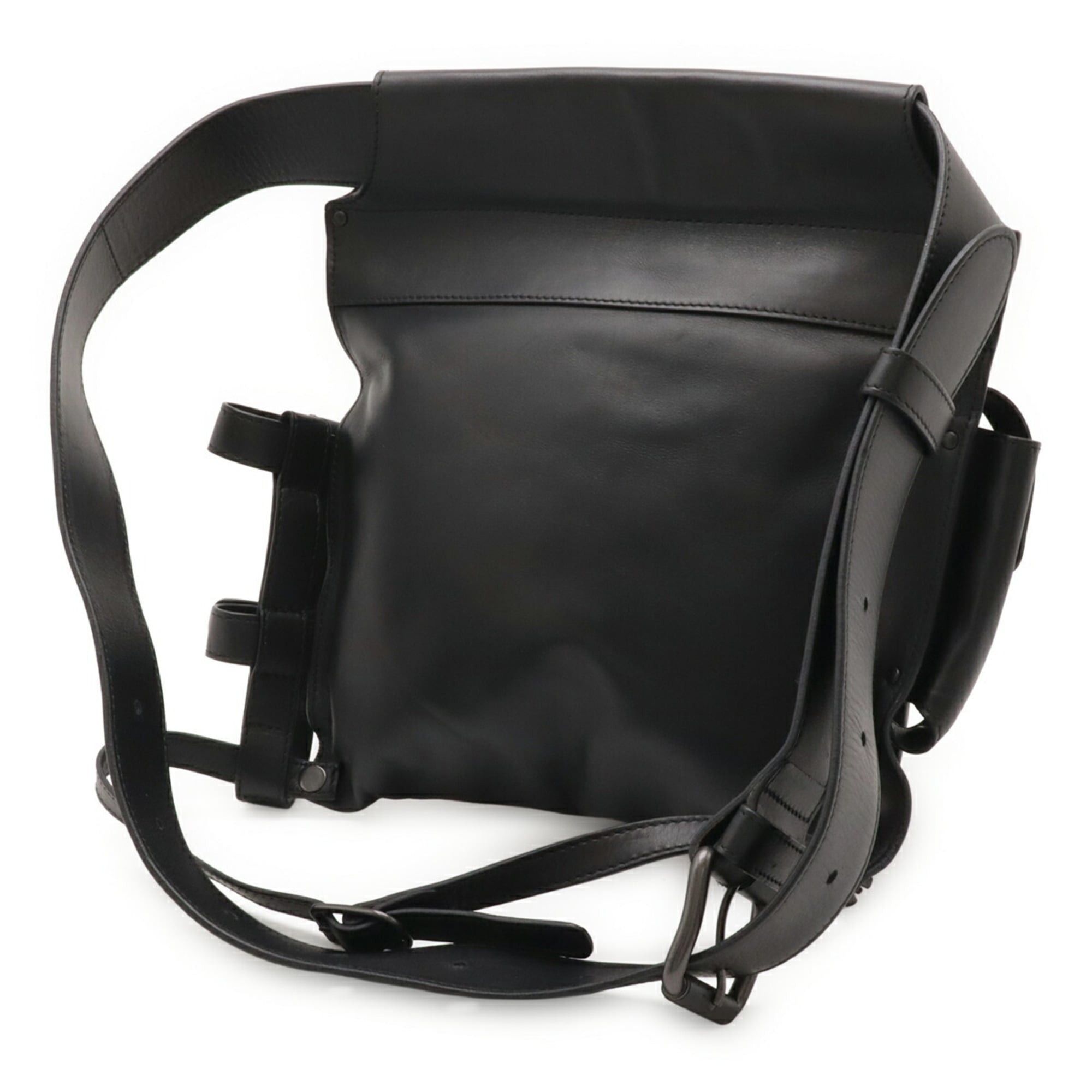 Bottega Veneta BOTTEGA VENETA Intrecciato Waist Bag, Black Leather, 121604 Size ONE SIZE - 3 Thumbnail