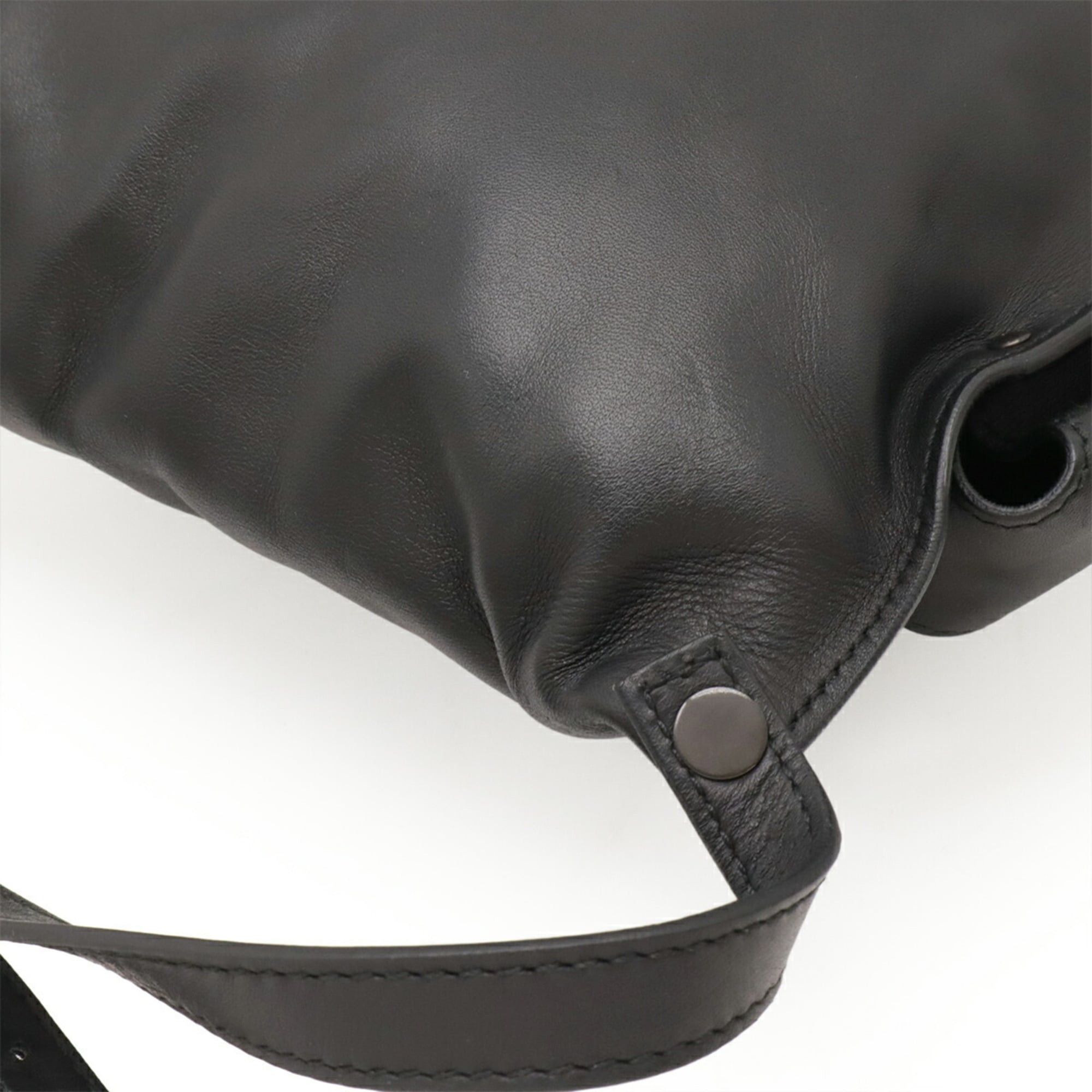 Bottega Veneta BOTTEGA VENETA Intrecciato Waist Bag, Black Leather, 121604 Size ONE SIZE - 4 Thumbnail
