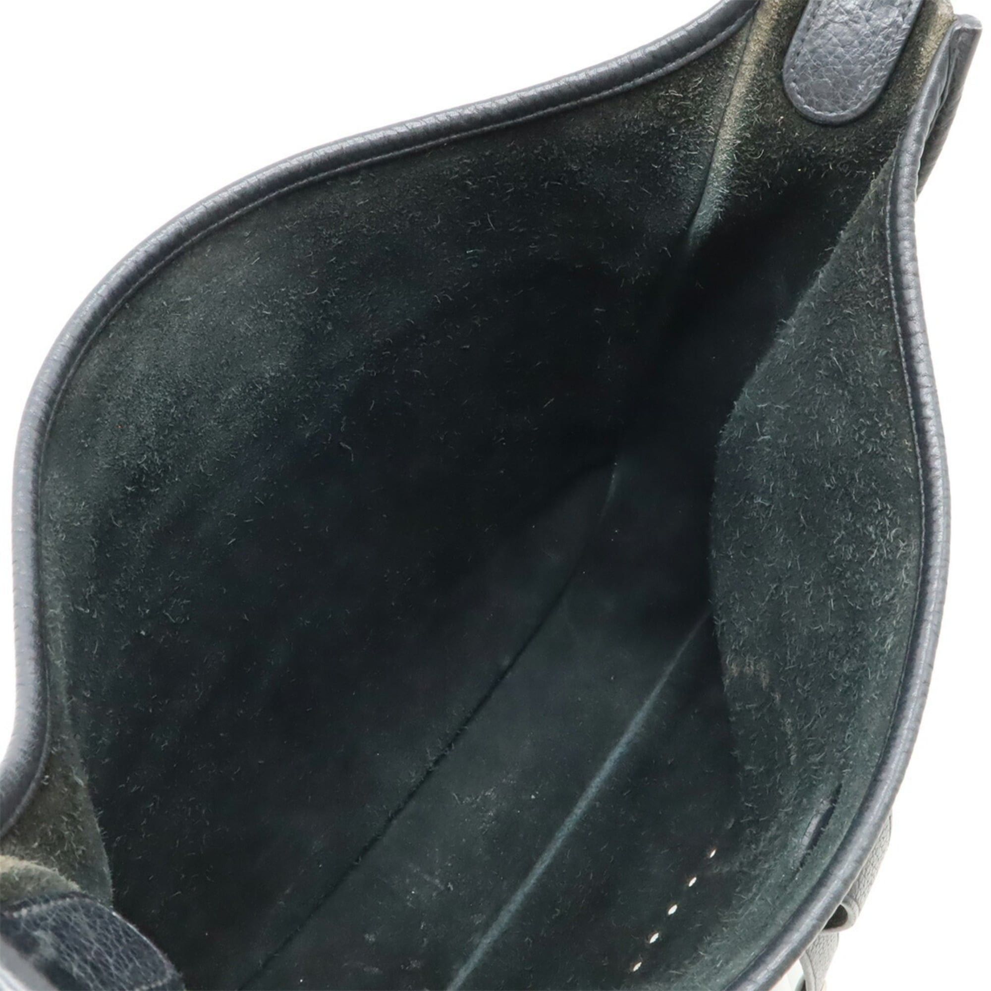 Hermes HERMES Evelyn 3 III GM Shoulder Bag in Taurillon Clemence Leather, Black, with T Stamp Size ONE SIZE - 7 Thumbnail