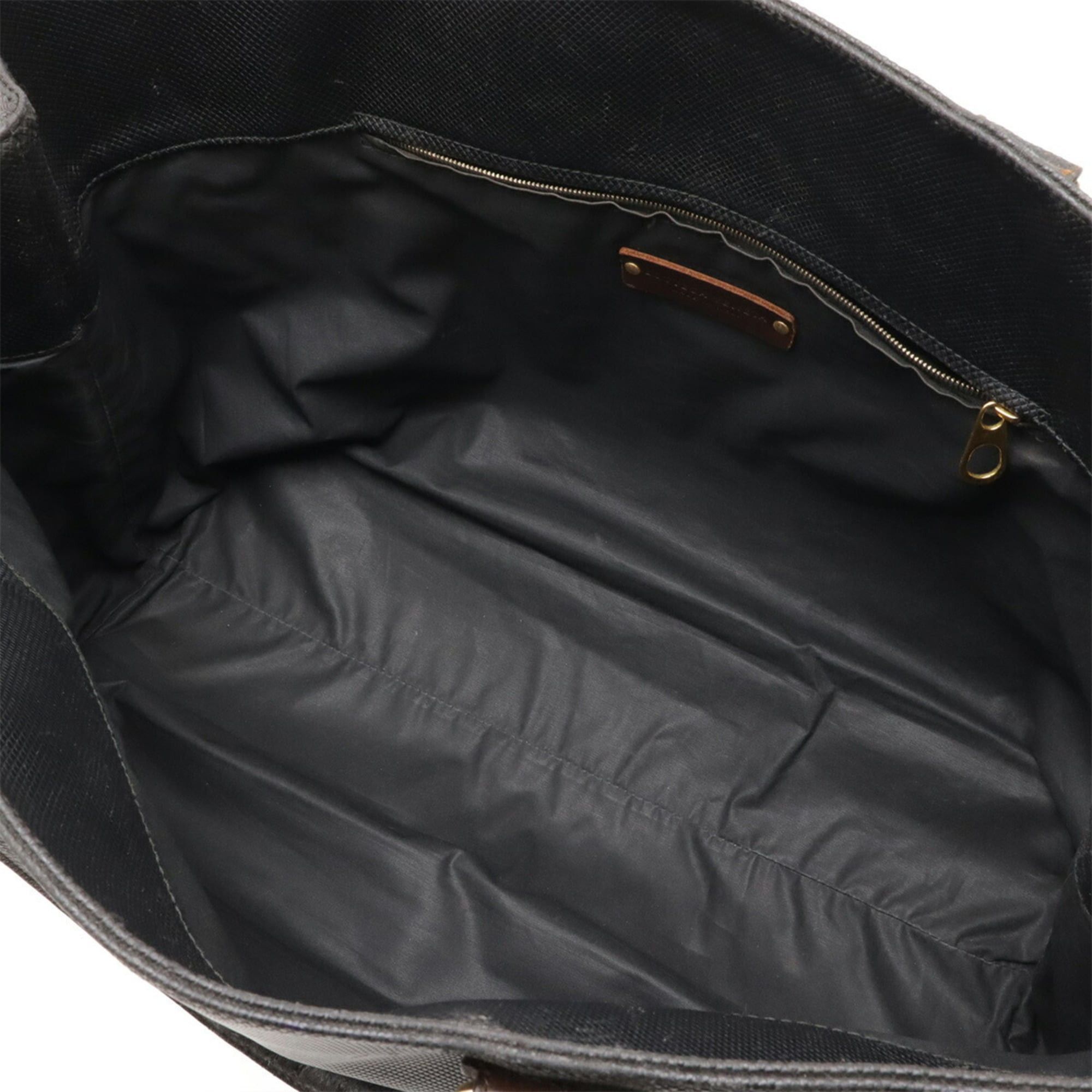 Bottega Veneta BOTTEGA VENETA Marco Polo Tote Bag in PVC and Leather, Dark Brown Black, 222499 Size ONE SIZE - 7 Thumbnail