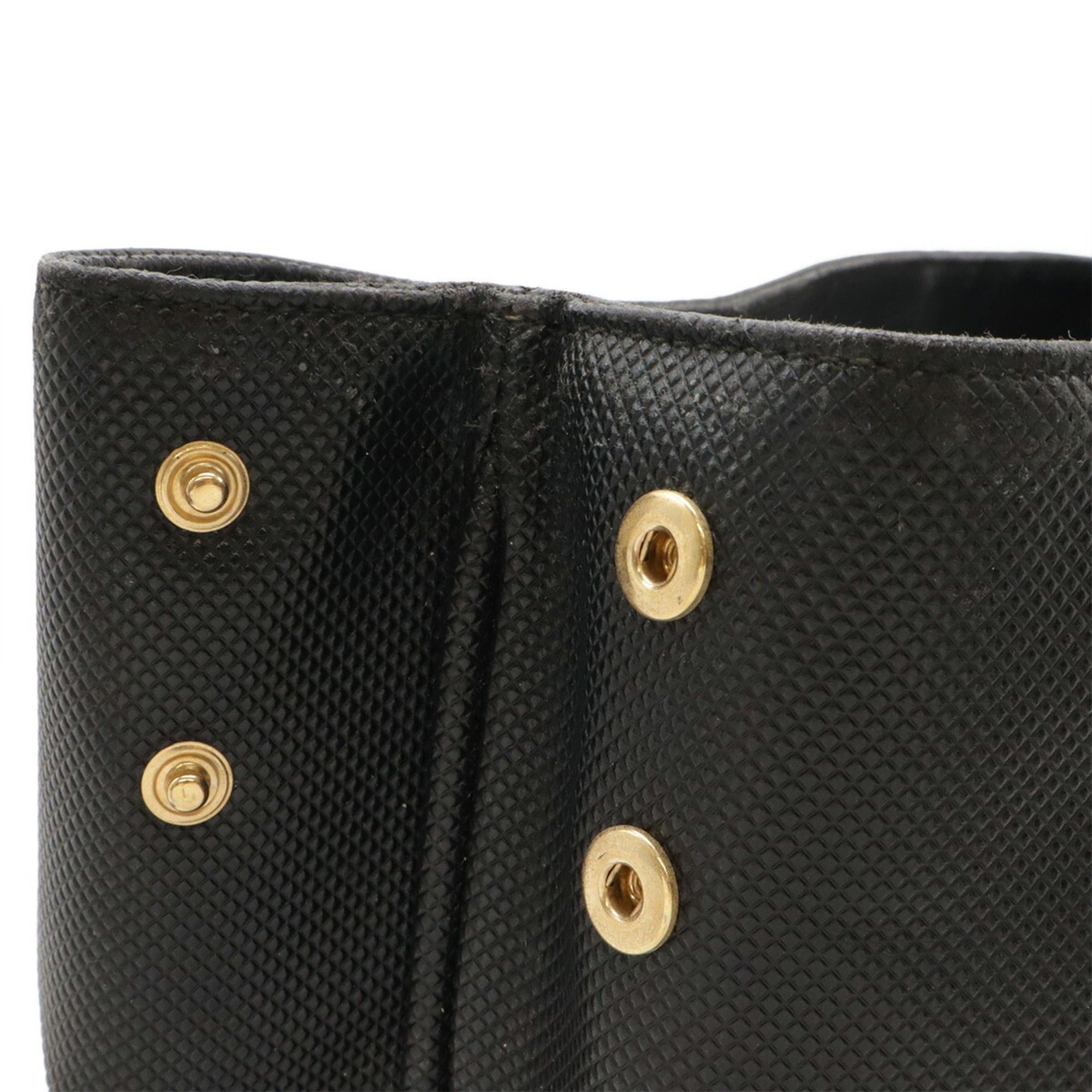 Bottega Veneta BOTTEGA VENETA Marco Polo Tote Bag in PVC and Leather, Dark Brown Black, 222499 Size ONE SIZE - 5 Thumbnail