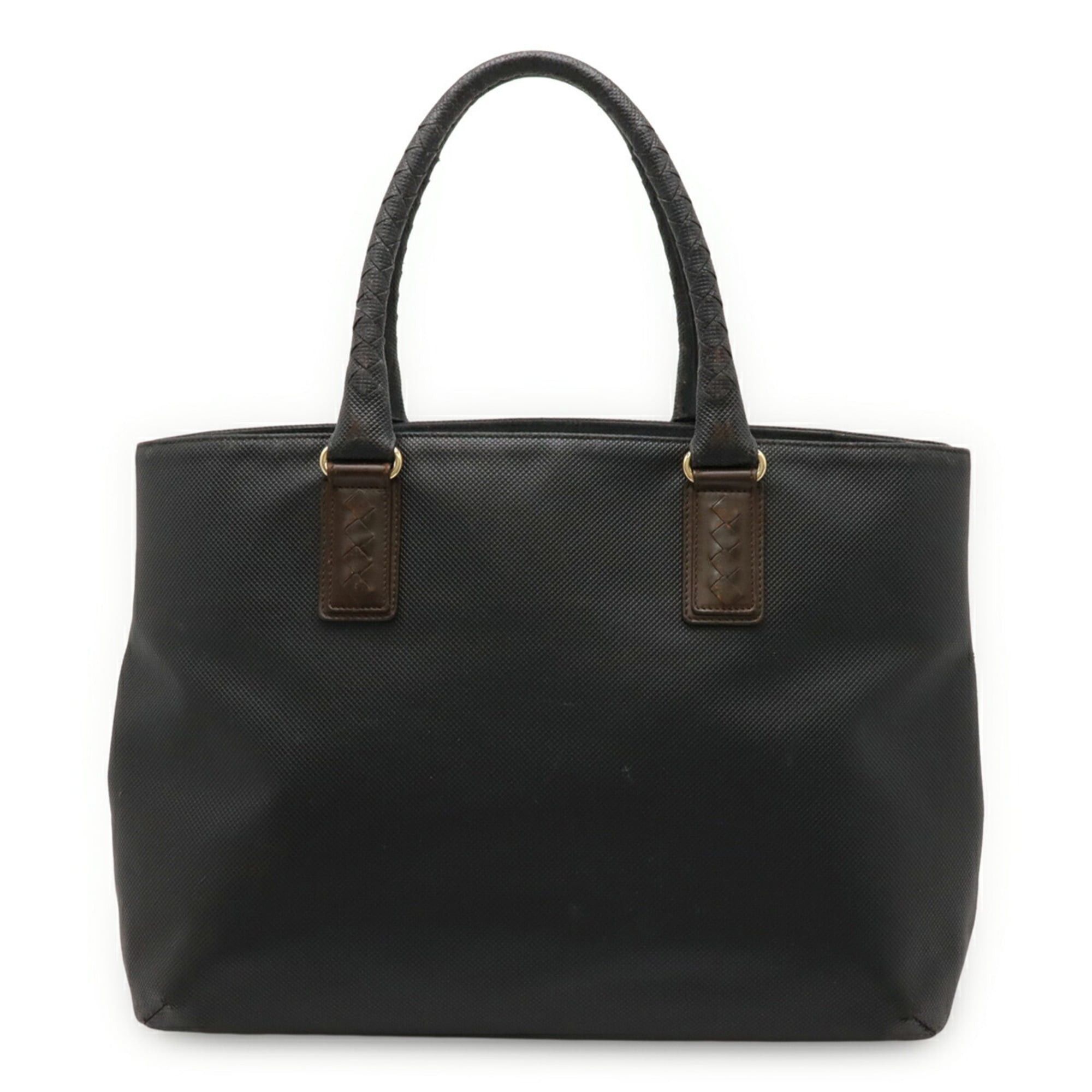Bottega Veneta BOTTEGA VENETA Marco Polo Tote Bag in PVC and Leather, Dark Brown Black, 222499 Size ONE SIZE - 2 Thumbnail