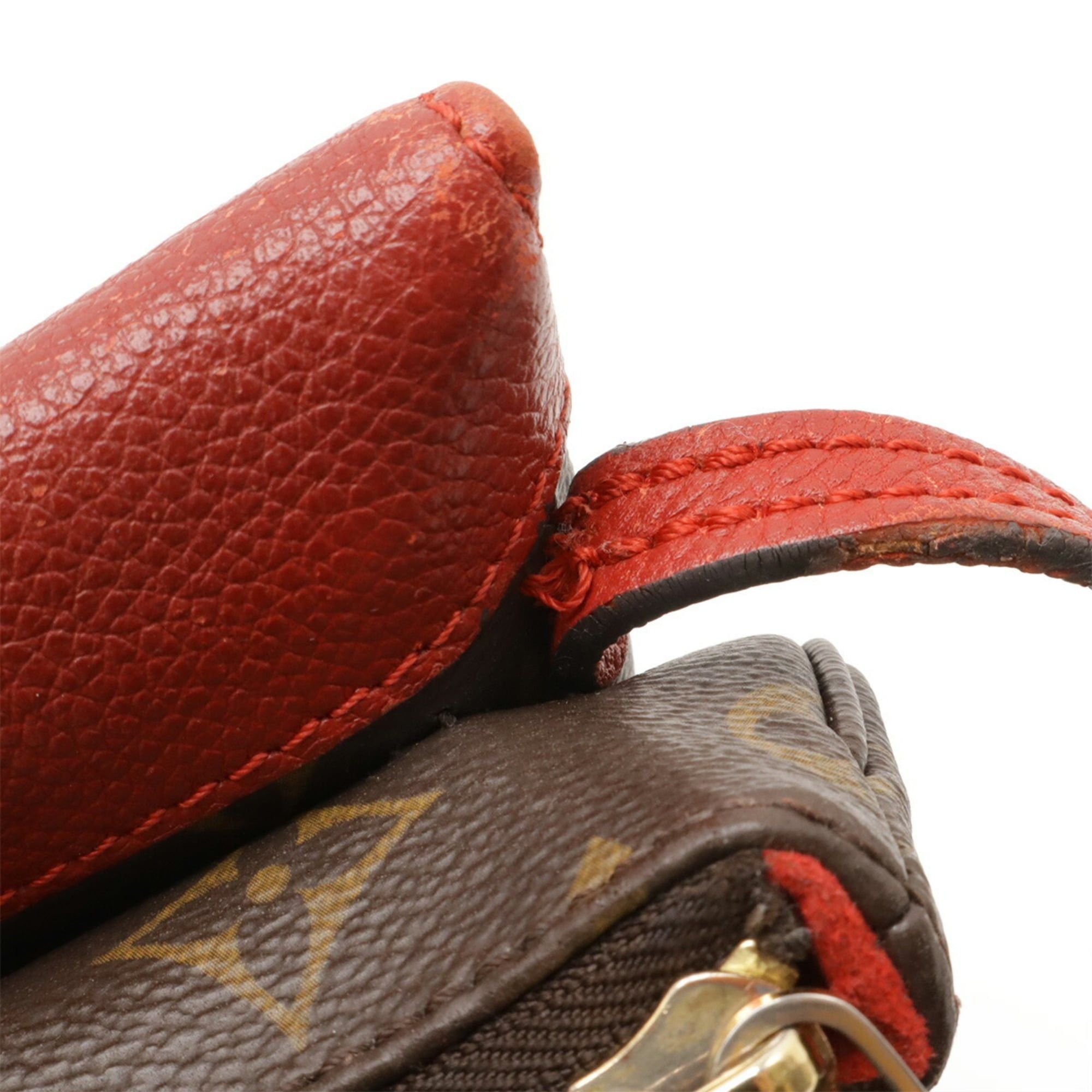 Louis Vuitton LOUIS VUITTON Monogram Twice Shoulder Bag Pochette Cerise Red M50184 Size ONE SIZE - 7 Thumbnail