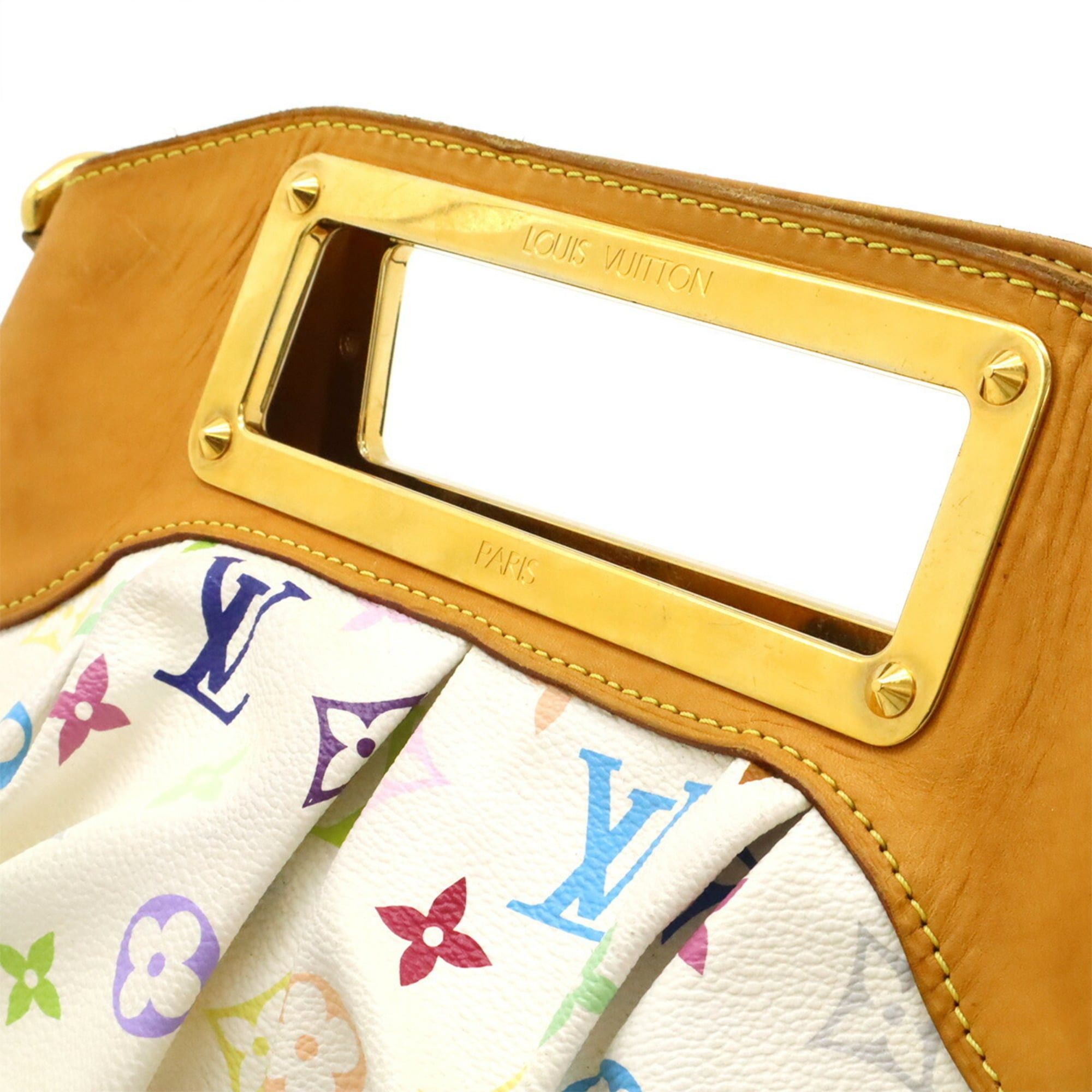 Louis Vuitton LOUIS VUITTON Monogram Multicolore Judy PM Handbag/Shoulder Bag in Bron White, M40257 Size ONE SIZE - 9 Thumbnail