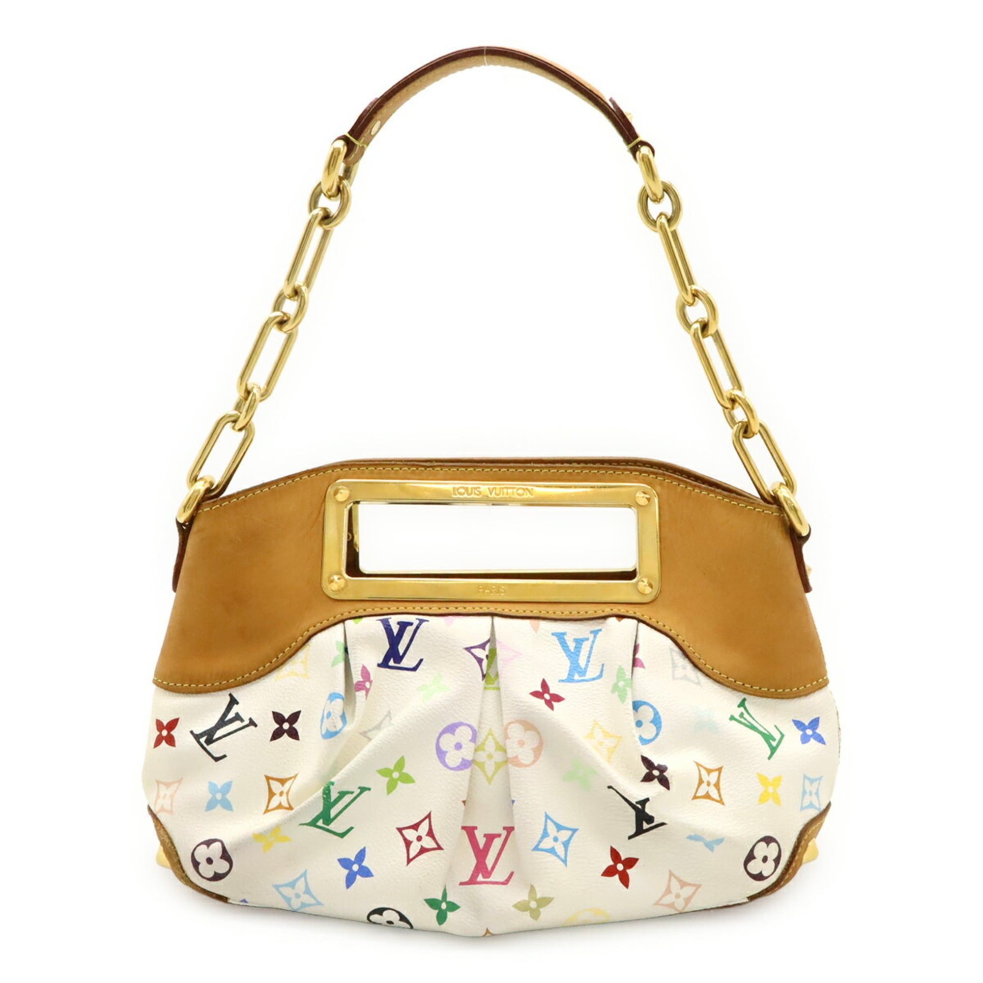 Louis Vuitton LOUIS VUITTON Monogram Multicolore Judy PM Handbag/Shoulder Bag in Bron White, M40257 Size ONE SIZE - 2 Thumbnail