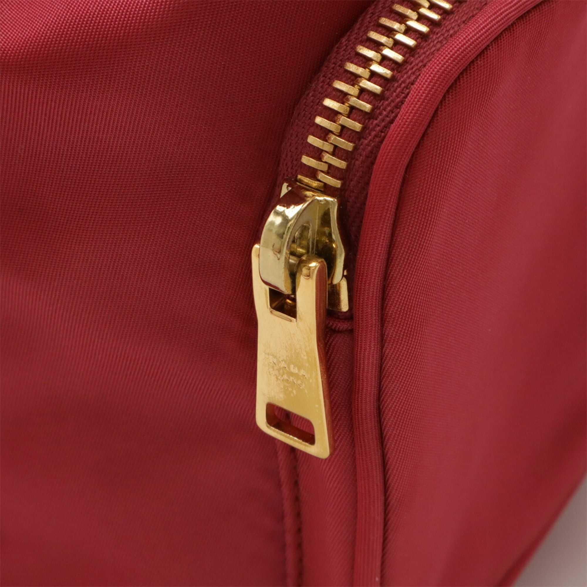 Prada Prada handbag bucket bag shoulder nylon leather pink 1BH038 Size ONE SIZE - 5 Thumbnail