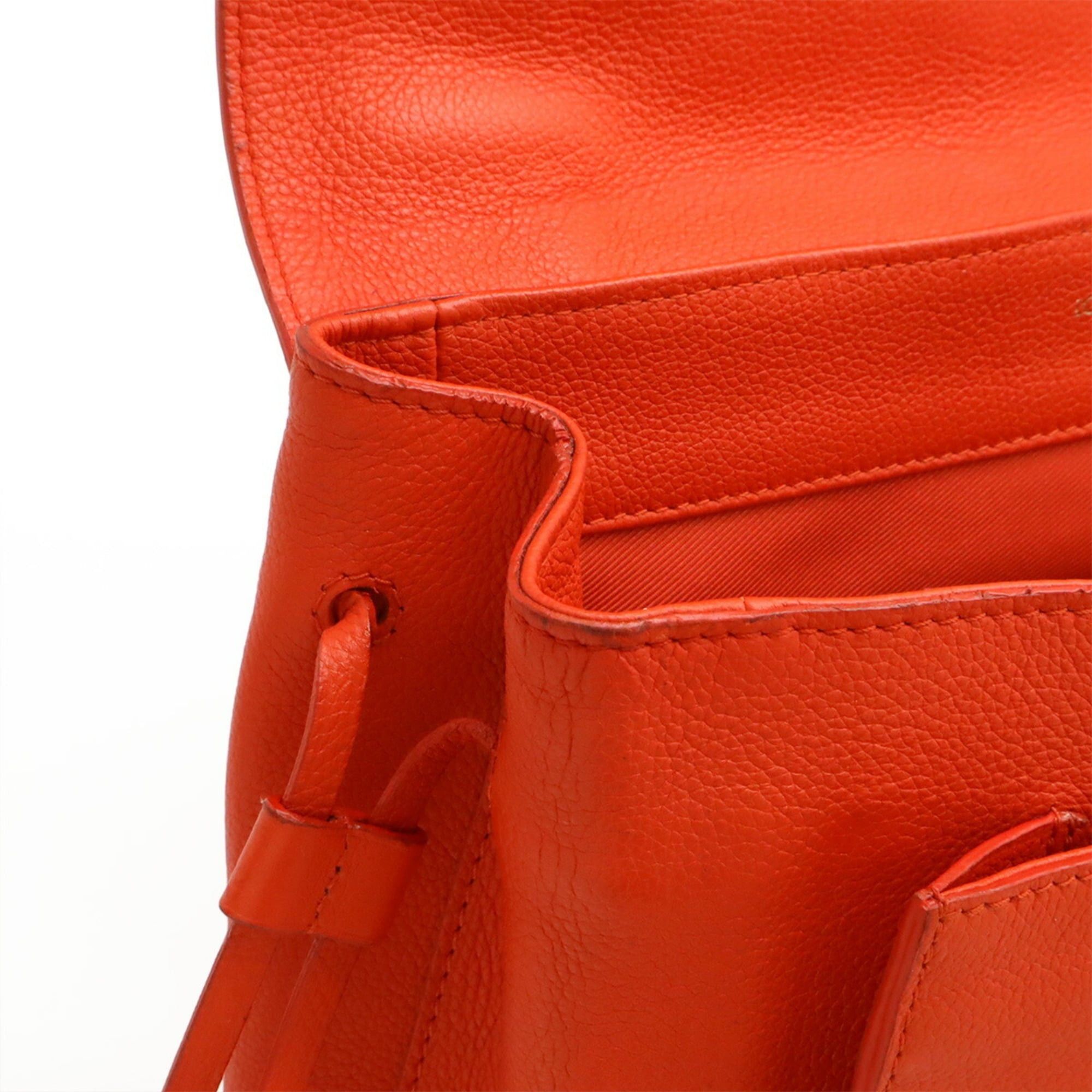 Louis Vuitton LOUIS VUITTON Lockme PM Handbag, One-Handle Leather, Orange Red, Black, M50360 Size ONE SIZE - 7 Thumbnail