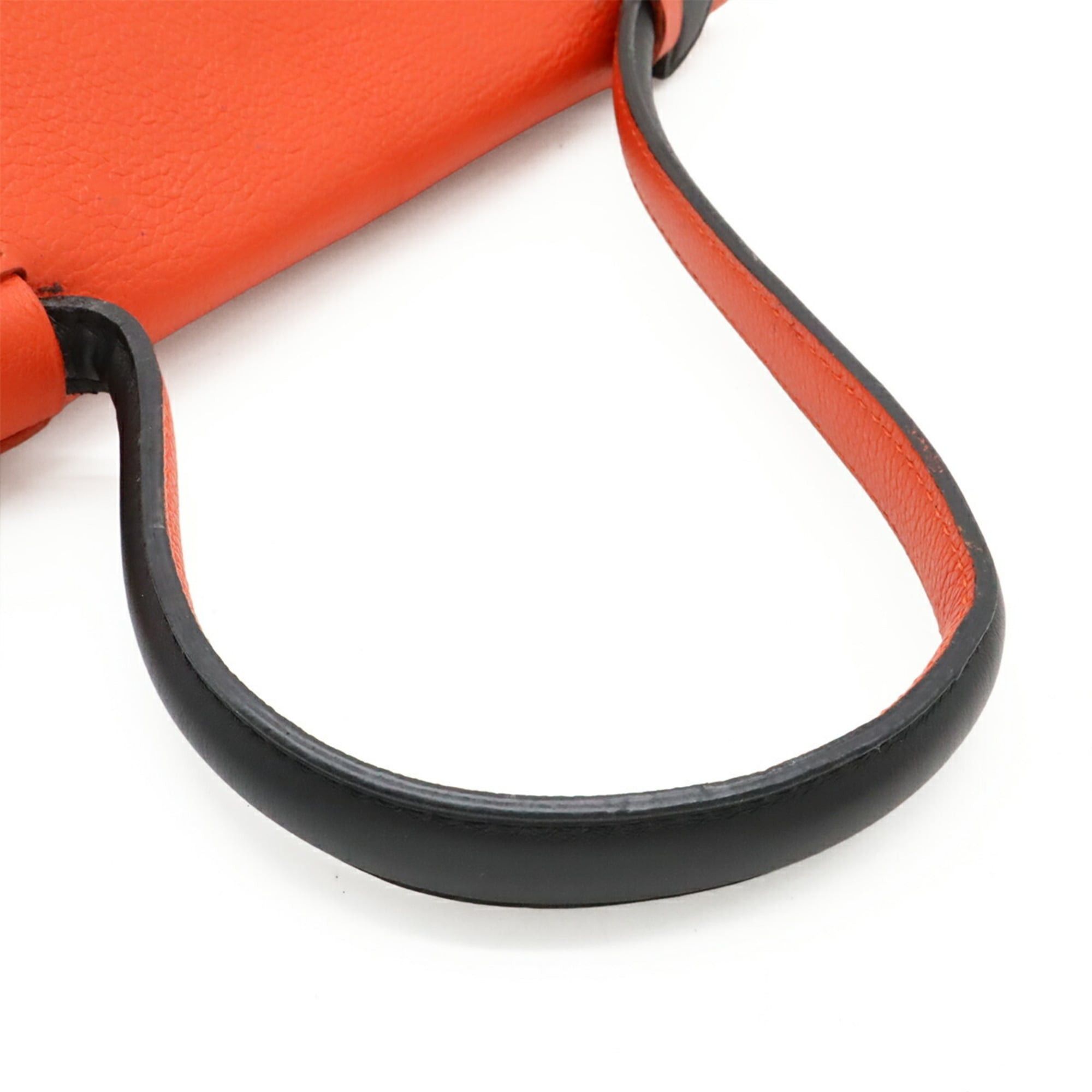 Louis Vuitton LOUIS VUITTON Lockme PM Handbag, One-Handle Leather, Orange Red, Black, M50360 Size ONE SIZE - 5 Thumbnail