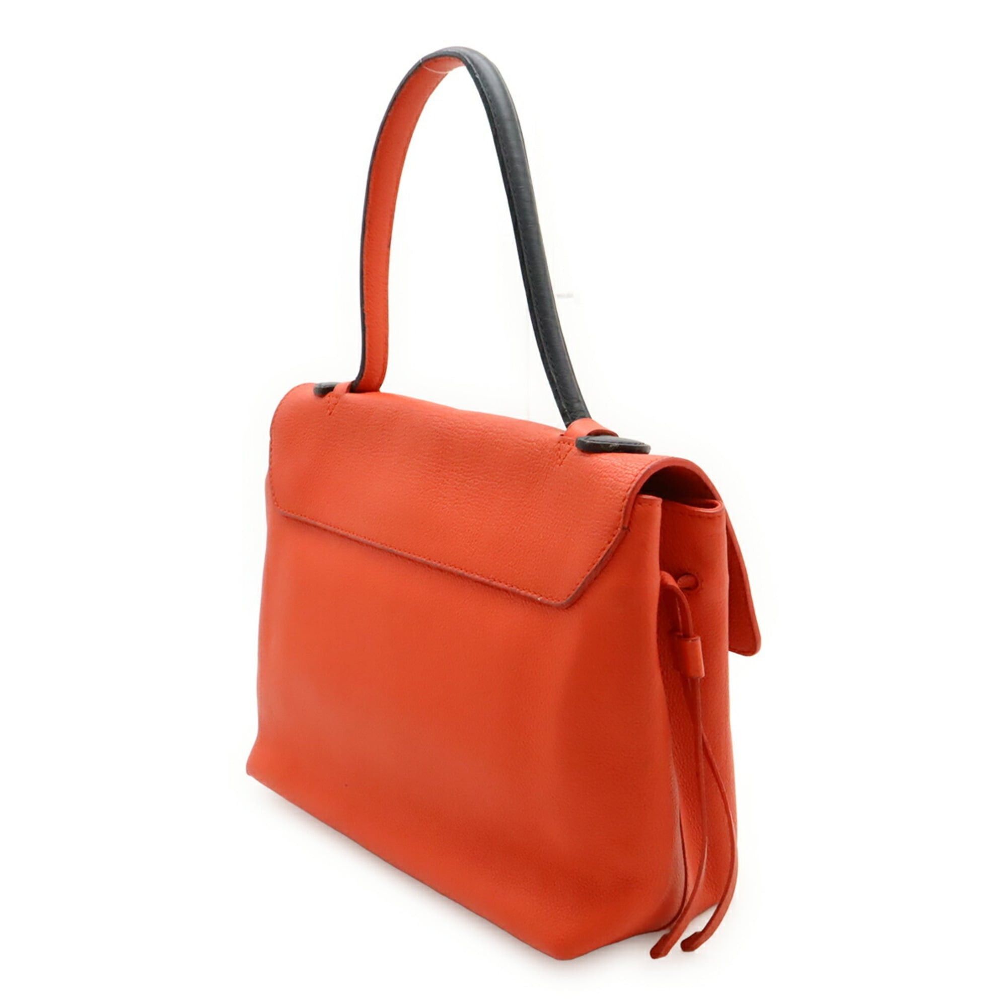 Louis Vuitton LOUIS VUITTON Lockme PM Handbag, One-Handle Leather, Orange Red, Black, M50360 Size ONE SIZE - 3 Thumbnail