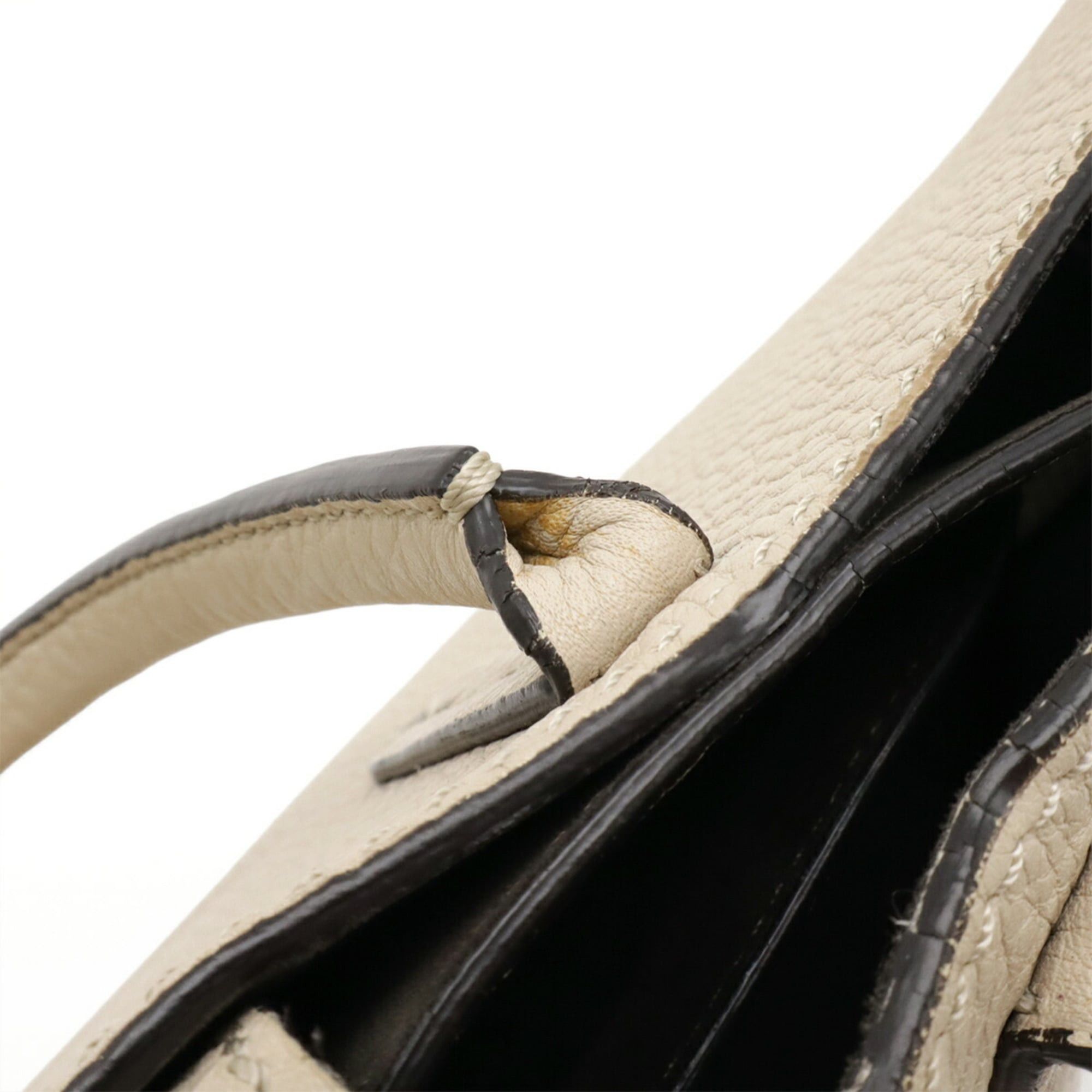 Fendi FENDI Selleria Handbag Shoulder Bag Leather Sand Beige 8BH349 Size ONE SIZE - 6 Thumbnail