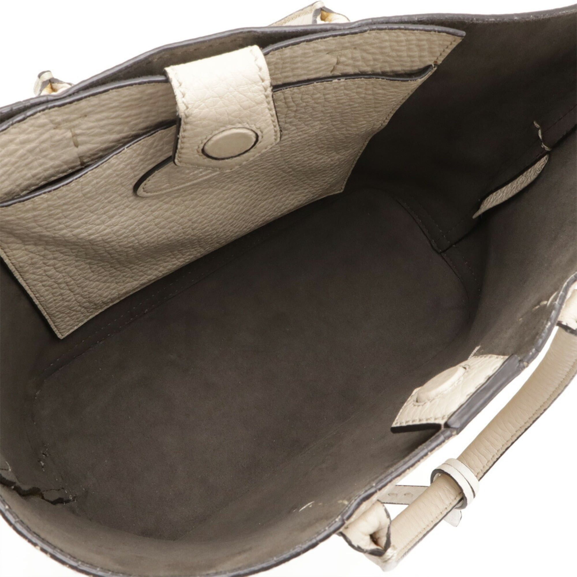Fendi FENDI Selleria Handbag Shoulder Bag Leather Sand Beige 8BH349 Size ONE SIZE - 8 Thumbnail