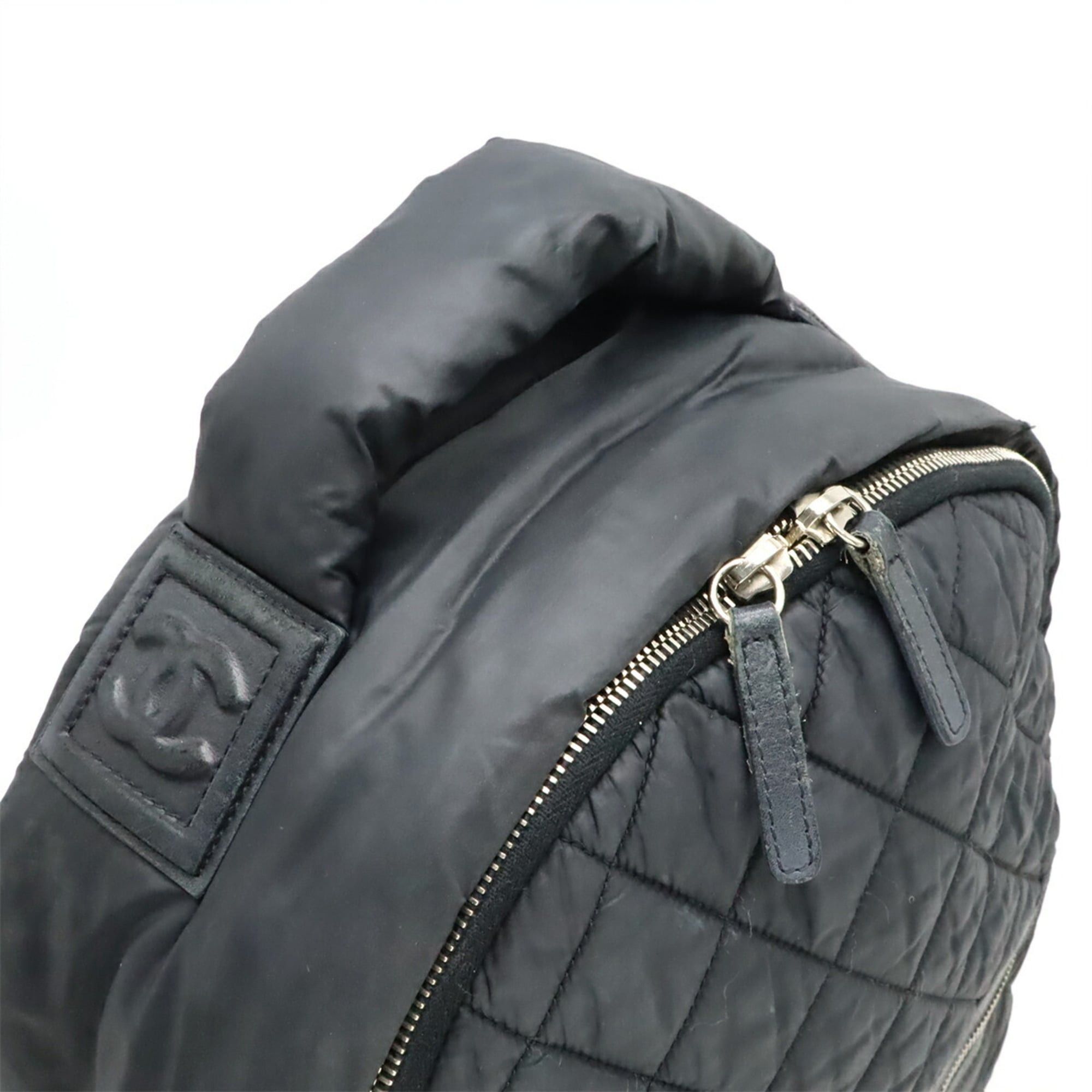 Chanel CHANEL Coco Cocoon Backpack/Daypack in Quilted Nylon and Leather, Black Bordeaux, A92559 Size ONE SIZE - 7 Thumbnail