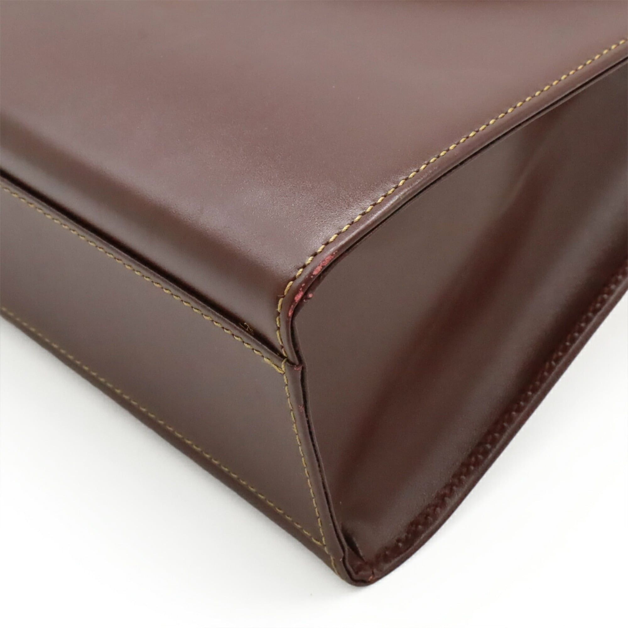 Cartier Cartier Must Handbag, One-Handle, Calf Leather, Bordeaux Size ONE SIZE - 4 Thumbnail