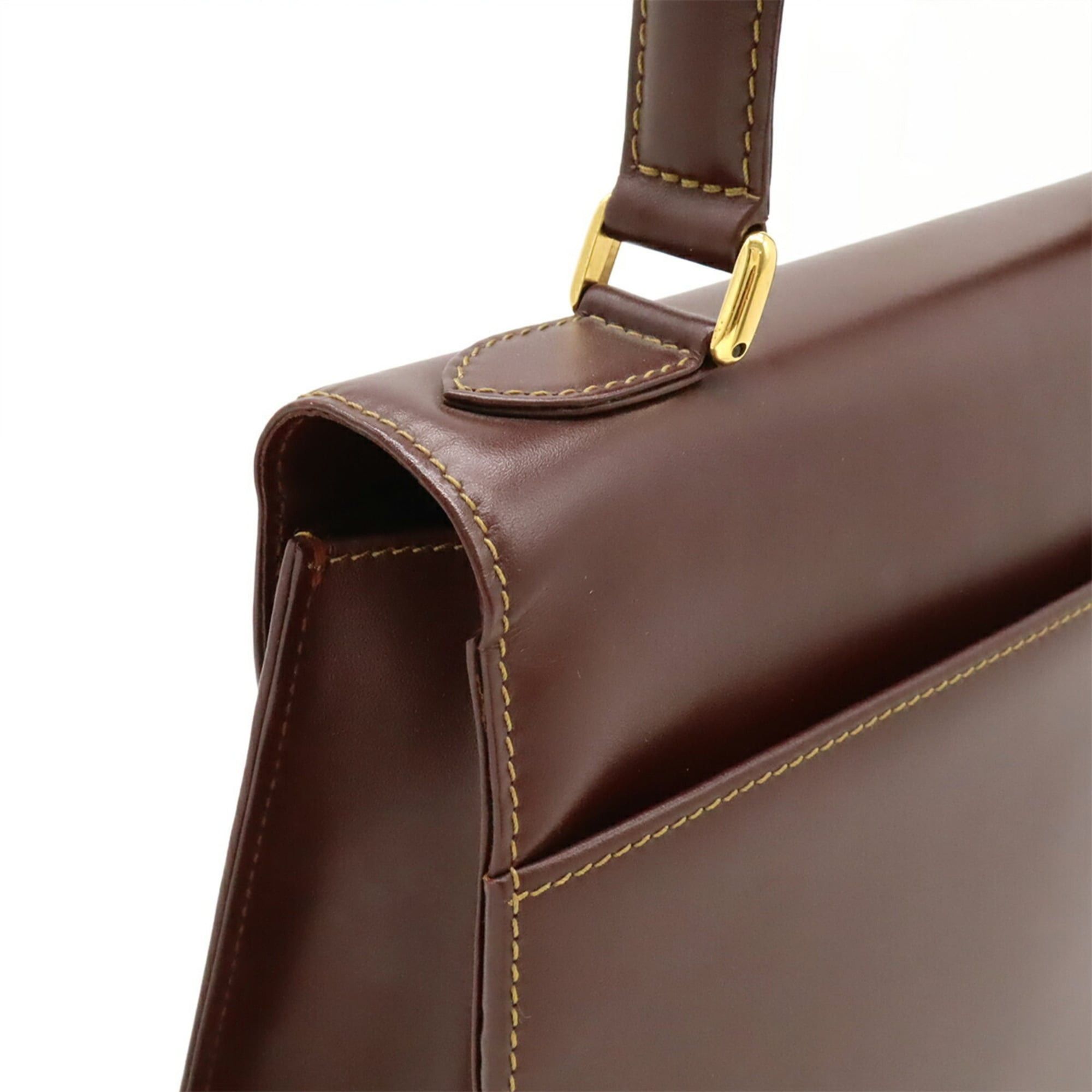 Cartier Cartier Must Handbag, One-Handle, Calf Leather, Bordeaux Size ONE SIZE - 5 Thumbnail