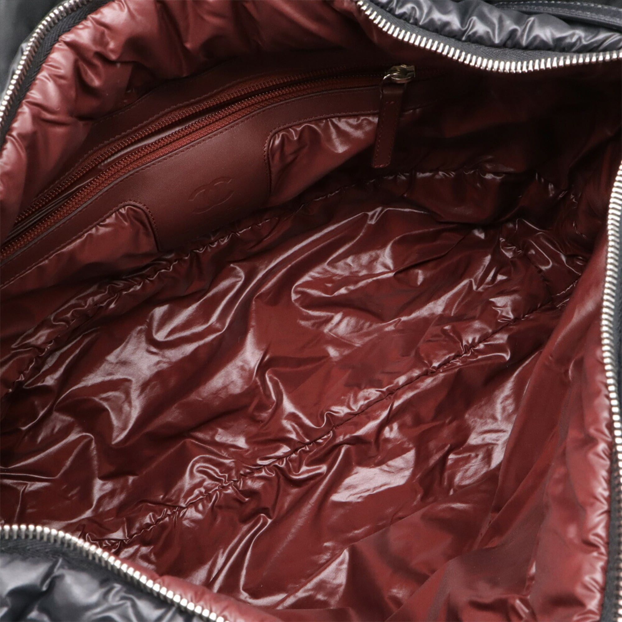 Chanel CHANEL Coco Cocoon Medium Tote MM Shoulder Bag Quilted Nylon Black A48611 Size ONE SIZE - 7 Thumbnail
