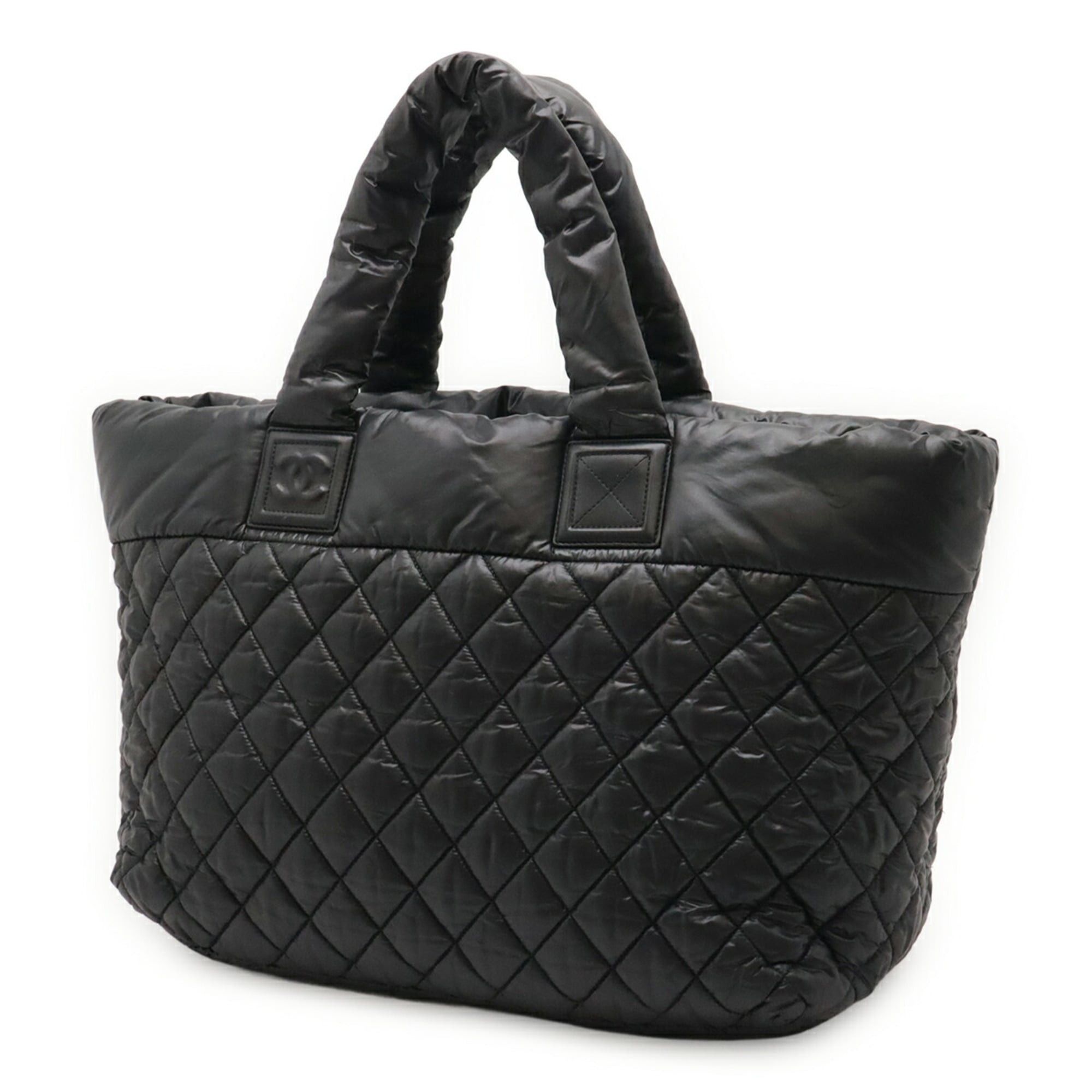 Chanel CHANEL Coco Cocoon Medium Tote MM Shoulder Bag Quilted Nylon Black A48611 Size ONE SIZE - 3 Thumbnail