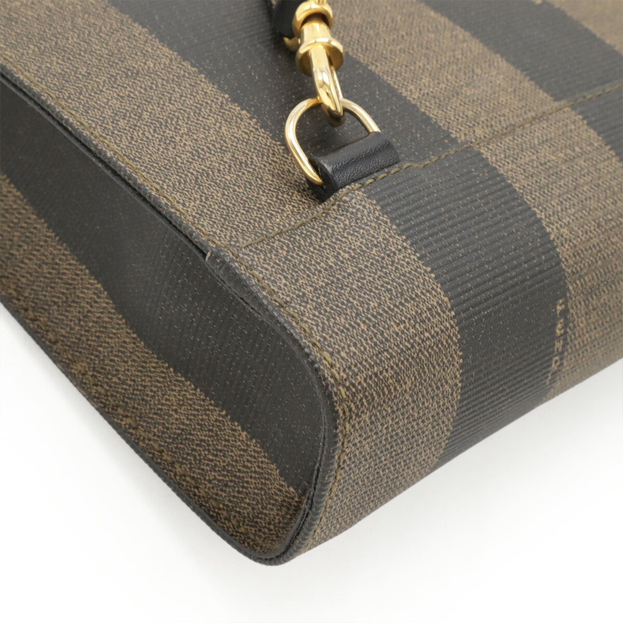 Fendi FENDI Pecan 3-Way Handbag, Shoulder Tote, Backpack, PVC Leather, Khaki Brown, Black, 30826 Size ONE SIZE - 4 Thumbnail