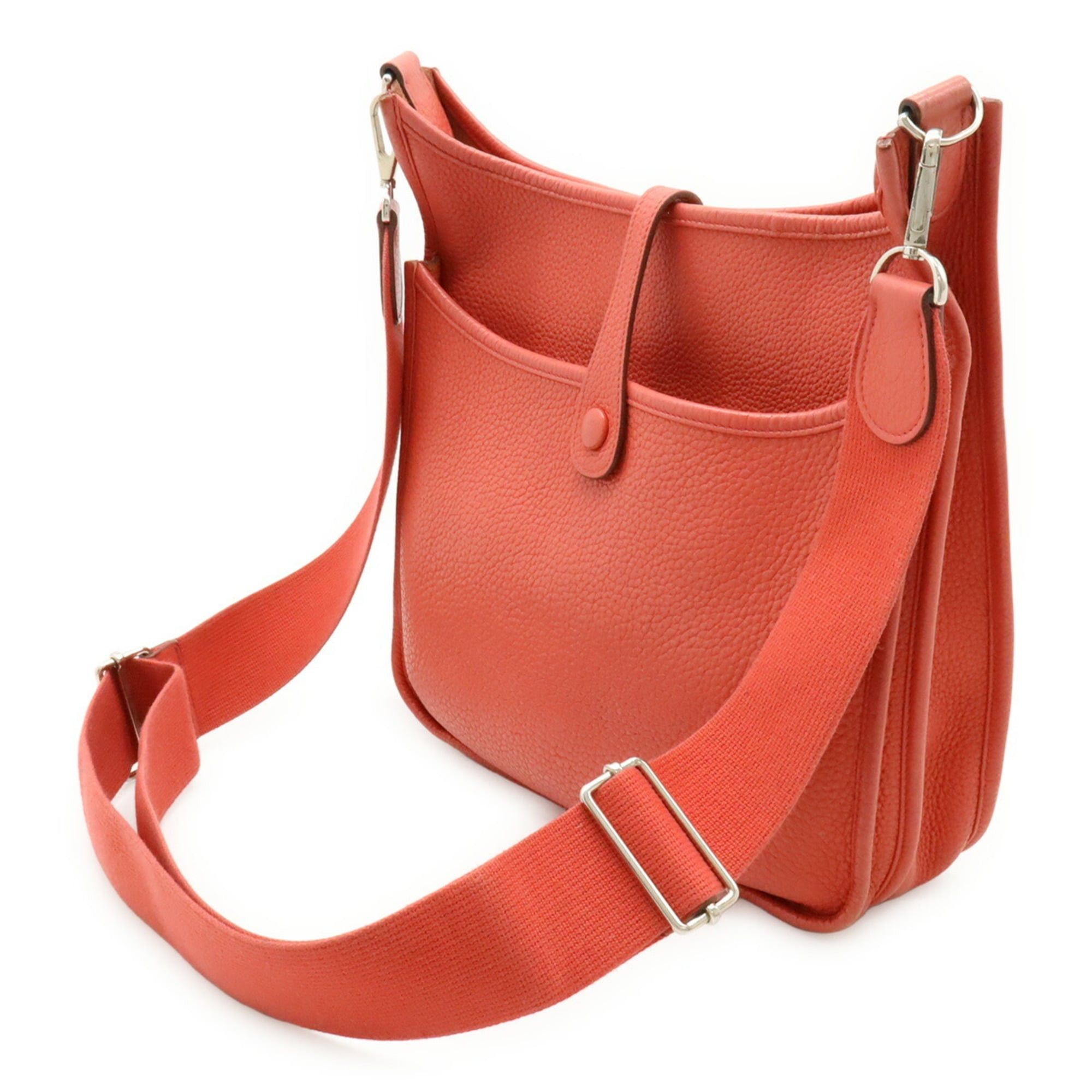 Hermes HERMES Evelyn 3 III PM Shoulder Bag in Taurillon Clemence Leather with Bougainvillea Pattern Pink, Stamped "M" Size ONE SIZE - 3 Thumbnail