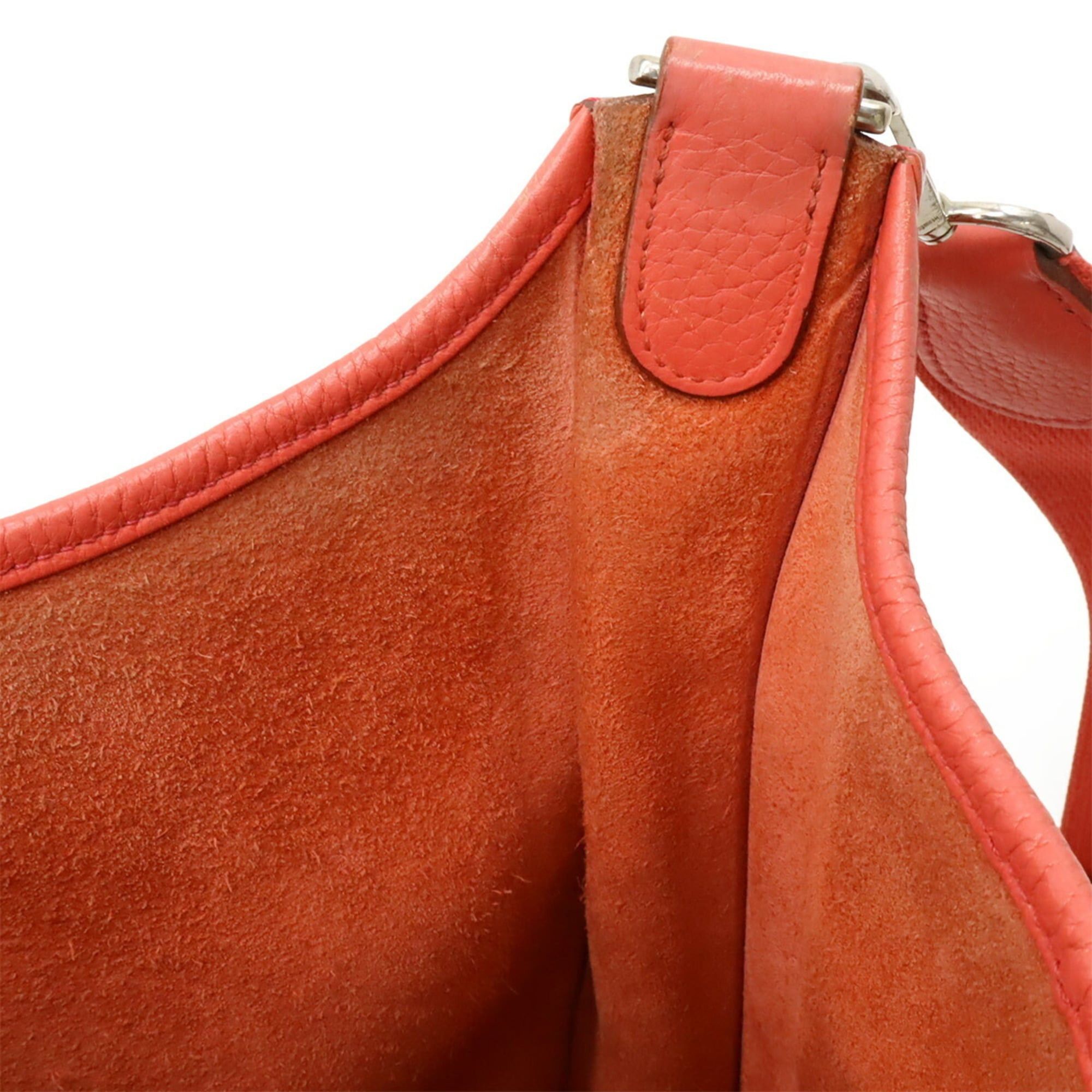 Hermes HERMES Evelyn 3 III PM Shoulder Bag in Taurillon Clemence Leather with Bougainvillea Pattern Pink, Stamped "M" Size ONE SIZE - 8 Thumbnail