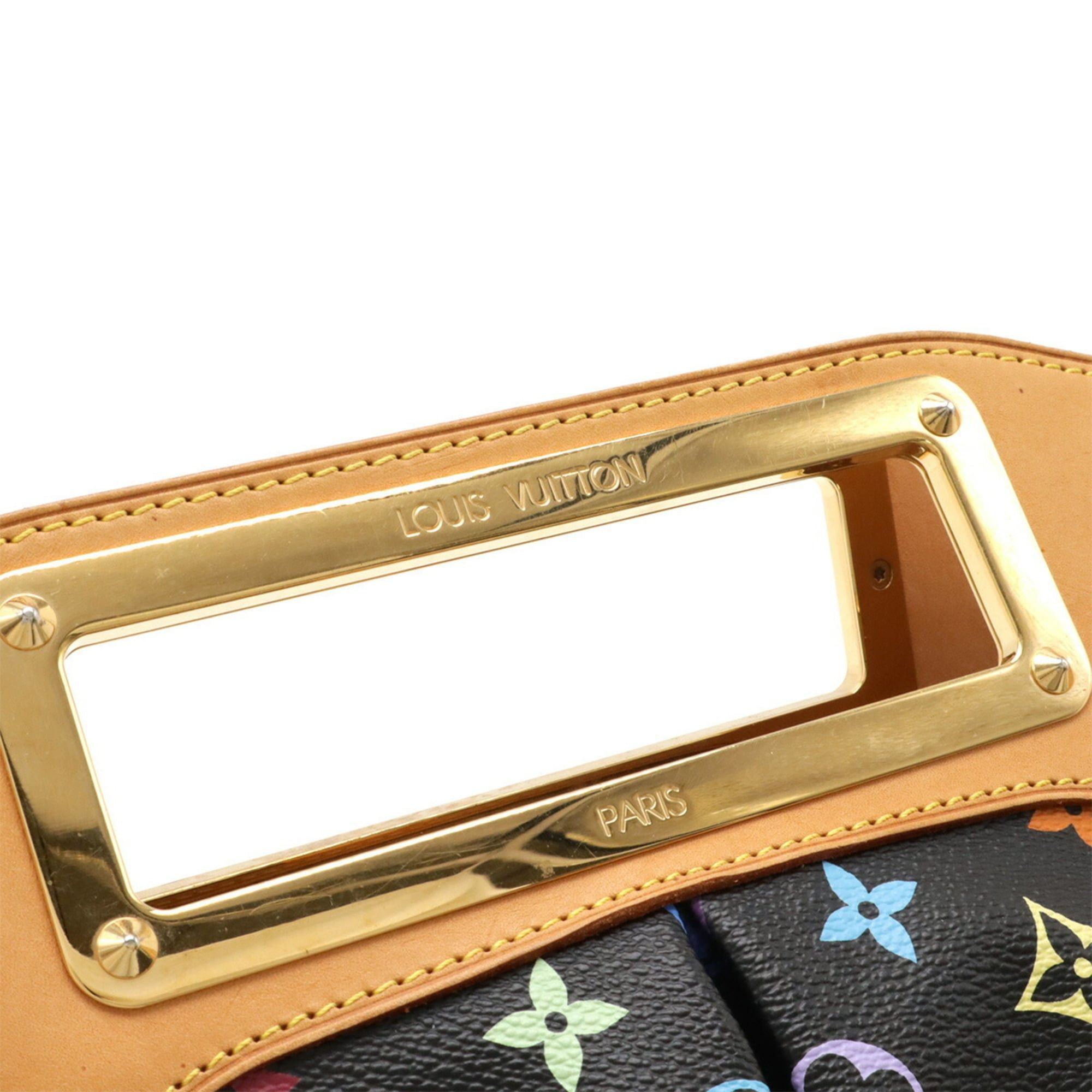 Louis Vuitton LOUIS VUITTON Monogram Multicolore Judy MM Handbag/Shoulder Bag in Noir and Black, M40254 Size ONE SIZE - 5 Thumbnail