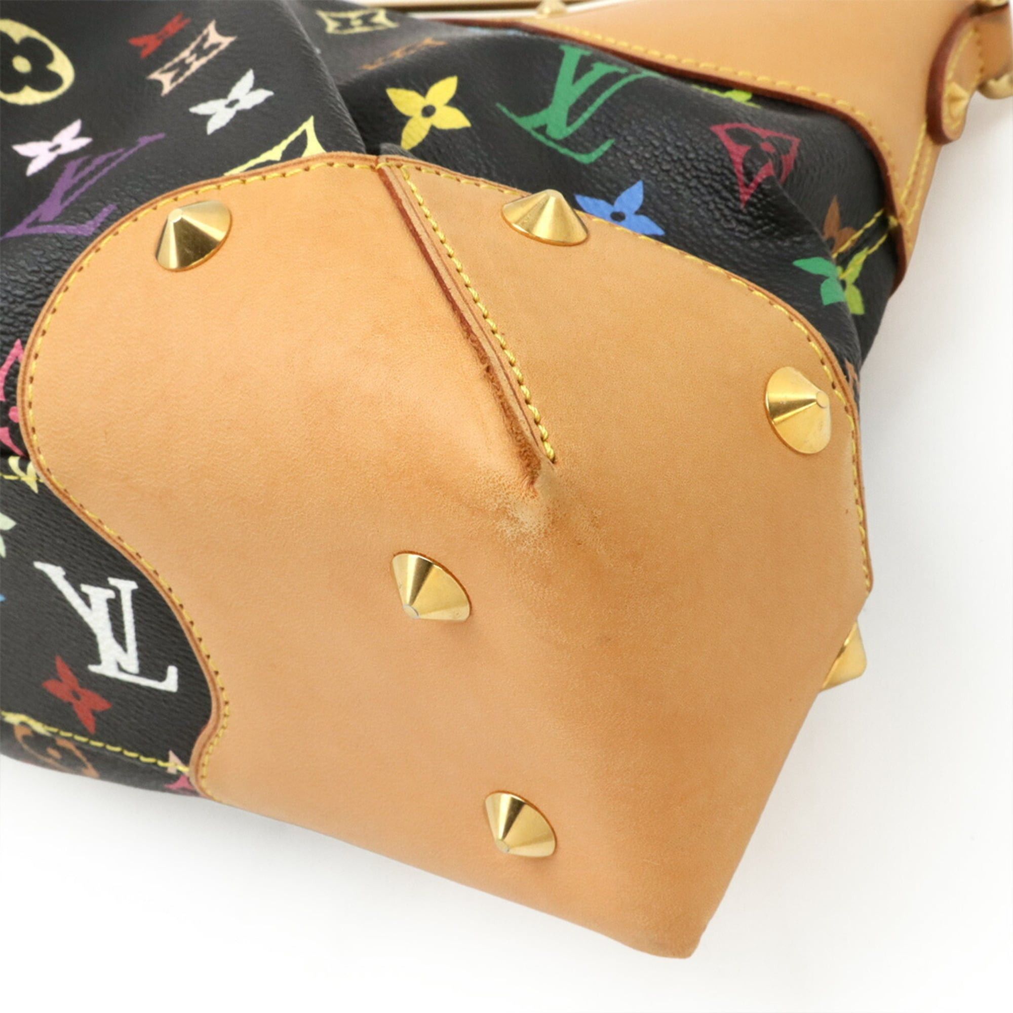 Louis Vuitton LOUIS VUITTON Monogram Multicolore Judy MM Handbag/Shoulder Bag in Noir and Black, M40254 Size ONE SIZE - 4 Thumbnail