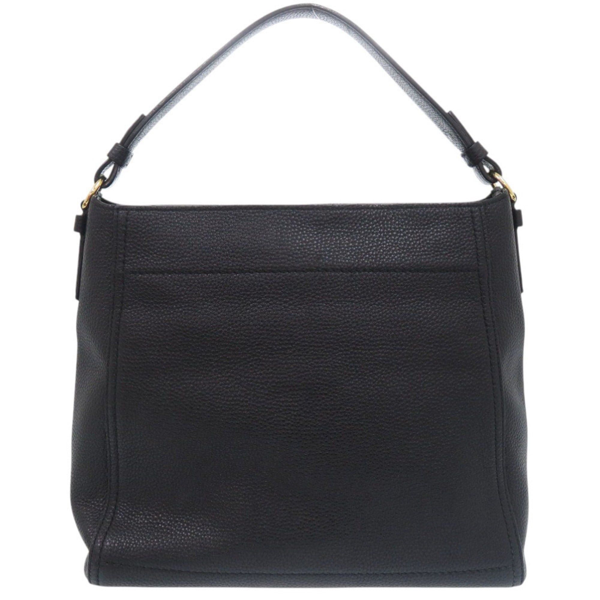 Salvatore Ferragamo Excellent condition Salvatore Ferragamo Gancini leather black one-shoulder bag, item number 0645 Size ONE SIZE - 2 Thumbnail