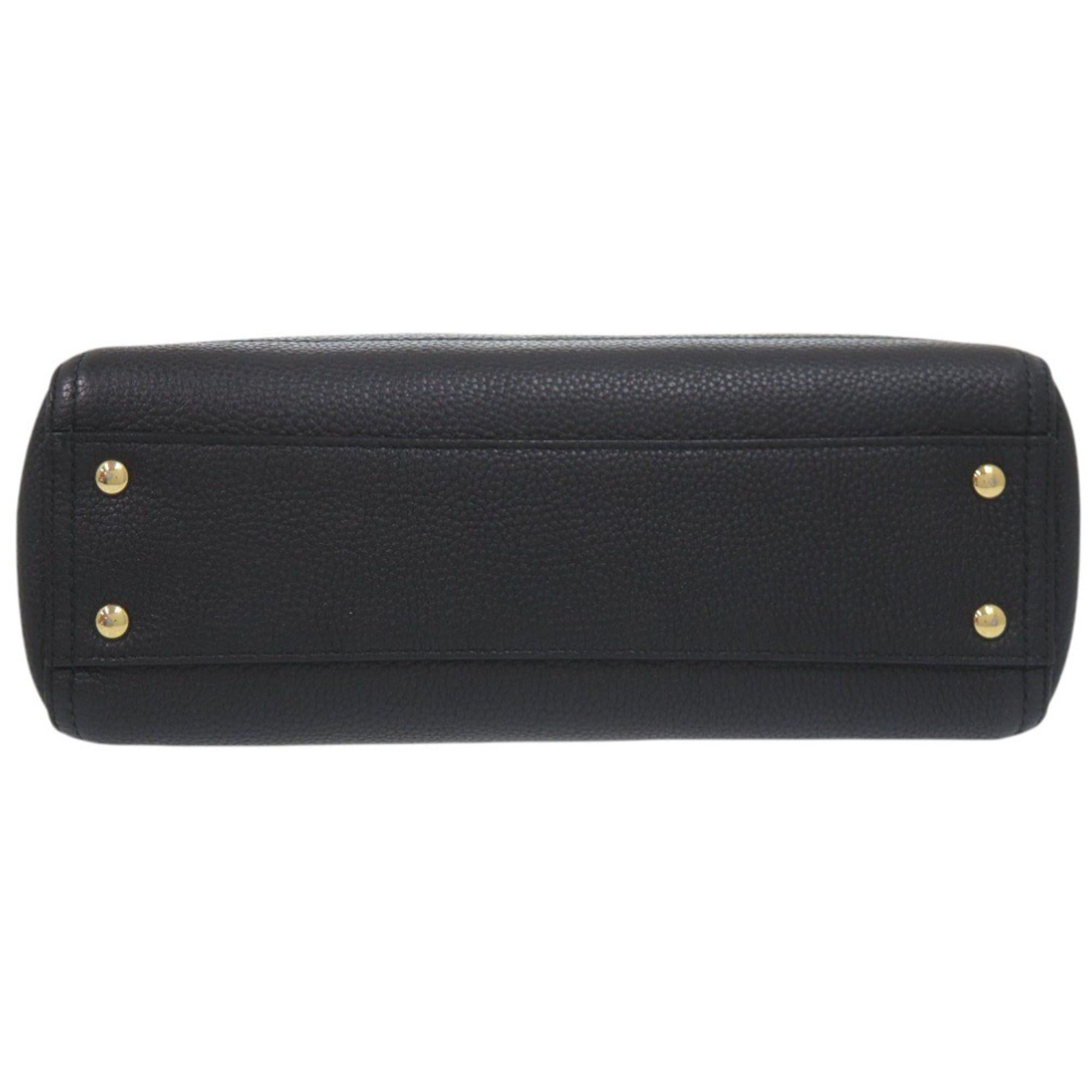Salvatore Ferragamo Excellent condition Salvatore Ferragamo Gancini leather black one-shoulder bag, item number 0645 Size ONE SIZE - 3 Thumbnail