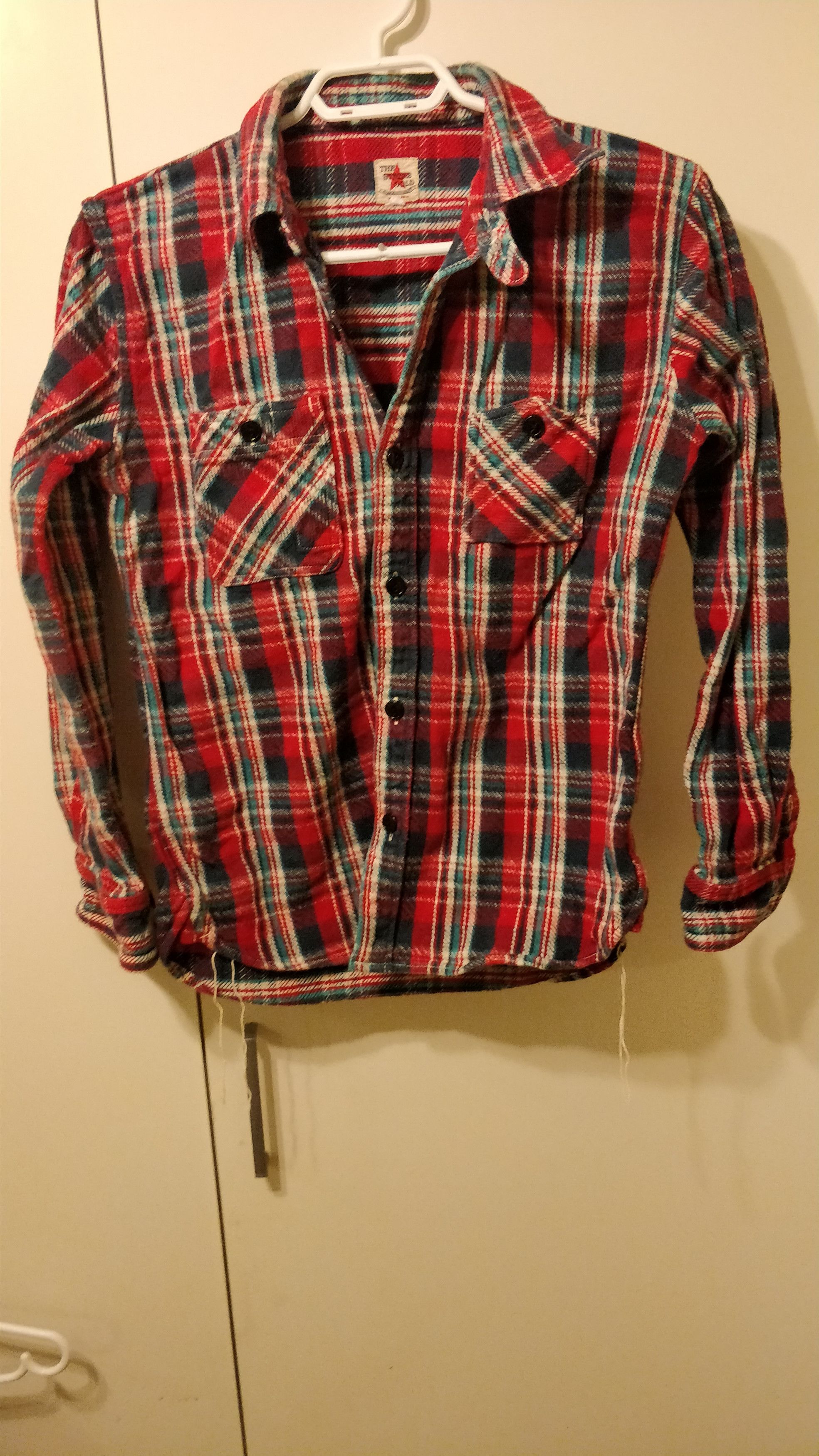 The Strike Gold Thick flannel Japanese work shirt Size US S / EU 44-46 / 1 - 5 Thumbnail