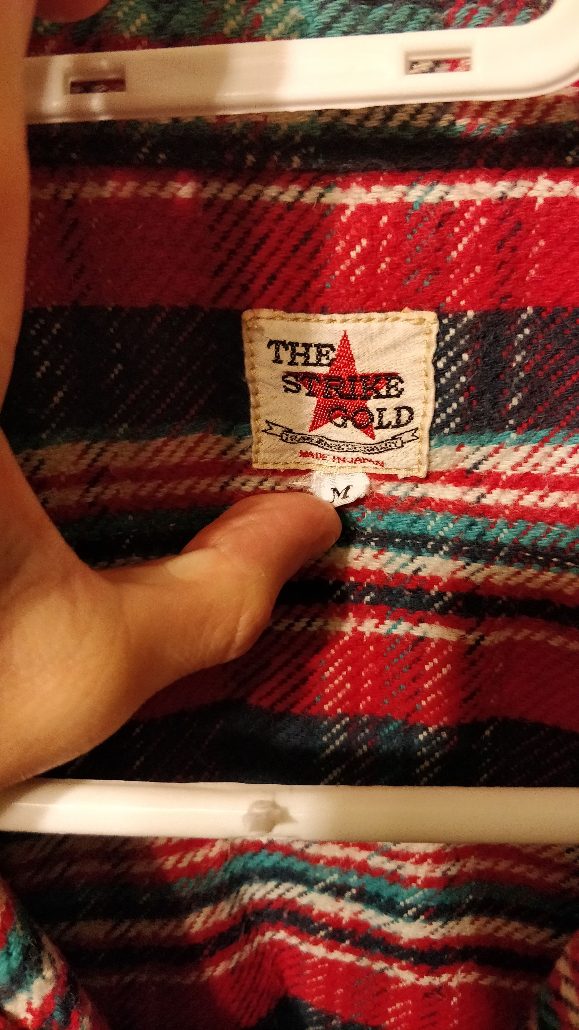 The Strike Gold Thick flannel Japanese work shirt Size US S / EU 44-46 / 1 - 3 Thumbnail