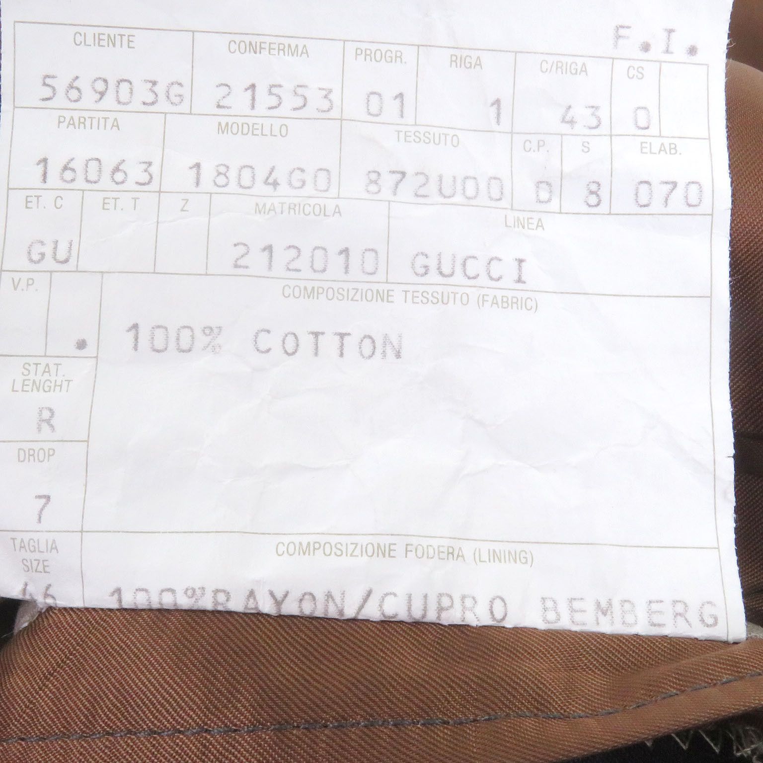 Gucci Gucci Check Wool Jacket Textile Outerwear DUTY FREE for USA