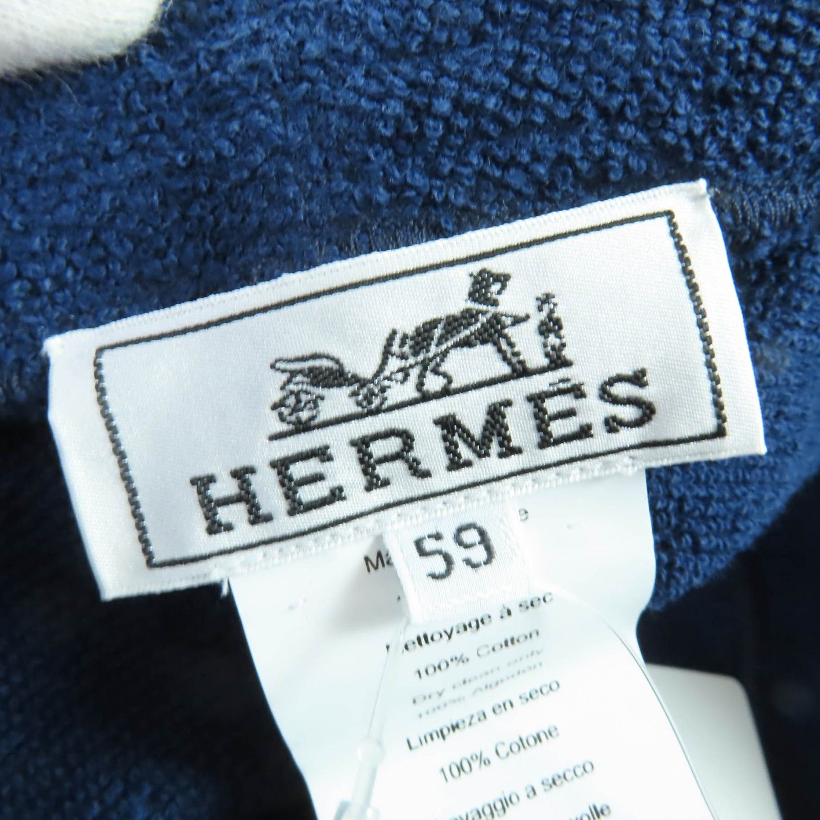 Hermes Hermes Hermès H logo Embroidered Cotton Bucket Hat XS59 Textile Hats DUTY FREE for USA Size ONE SIZE - 9 Thumbnail