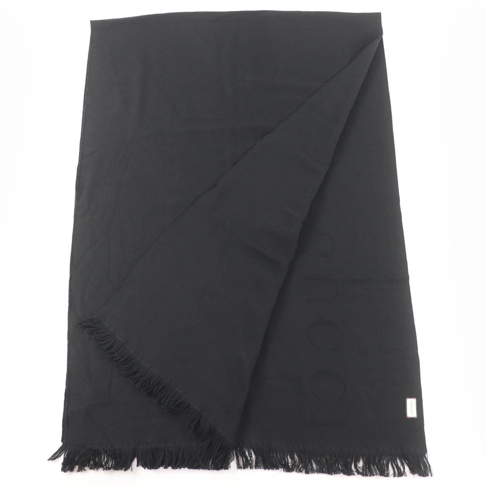 Gucci Gucci Gucci Stall Wool Scarf Textile Shawl 599437 DUTY FREE for USA Size ONE SIZE - 2 Thumbnail